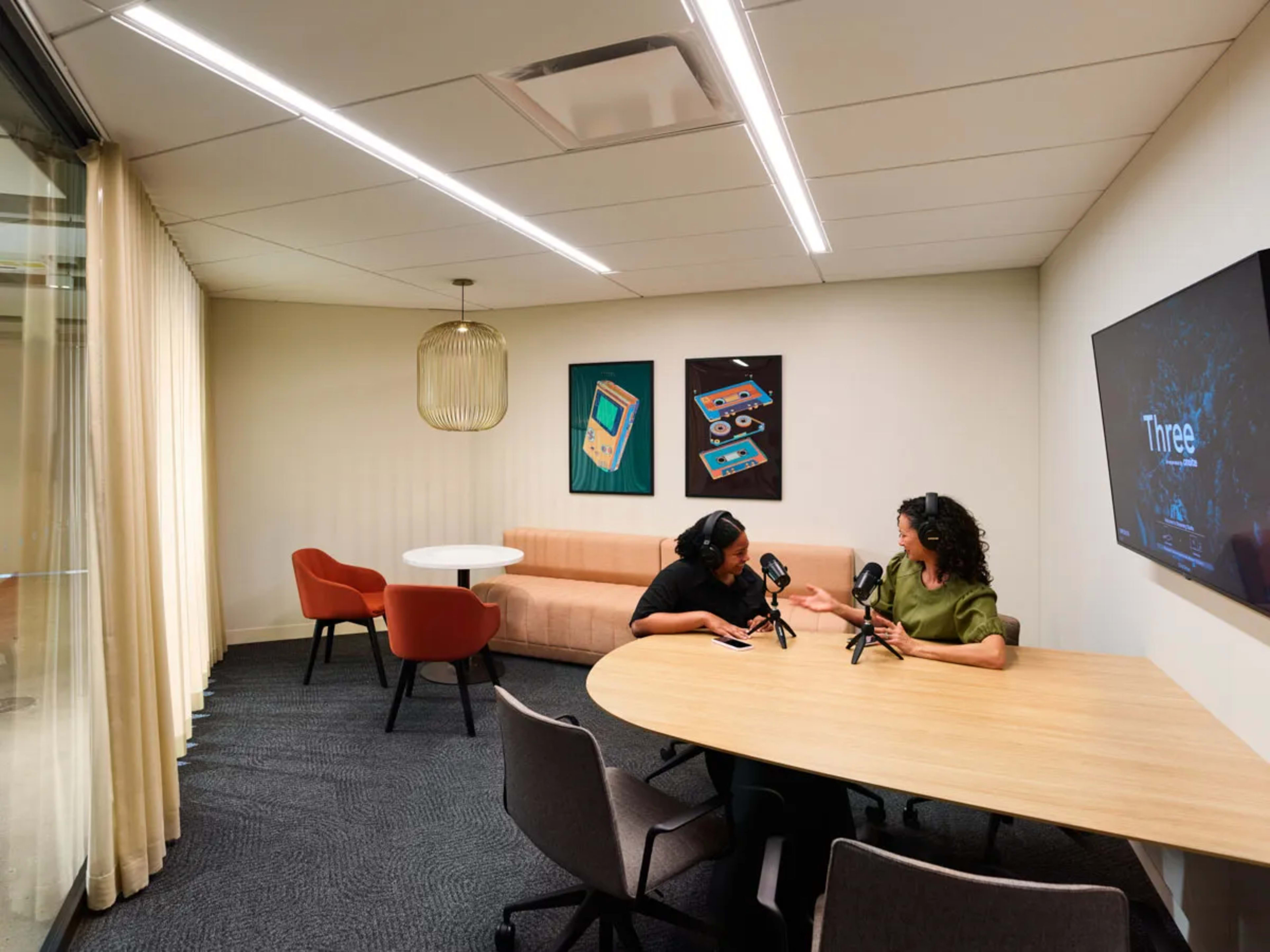 Cutting-edge podcast studio in Uptown Image in Charlotte center city, Charlotte, NC