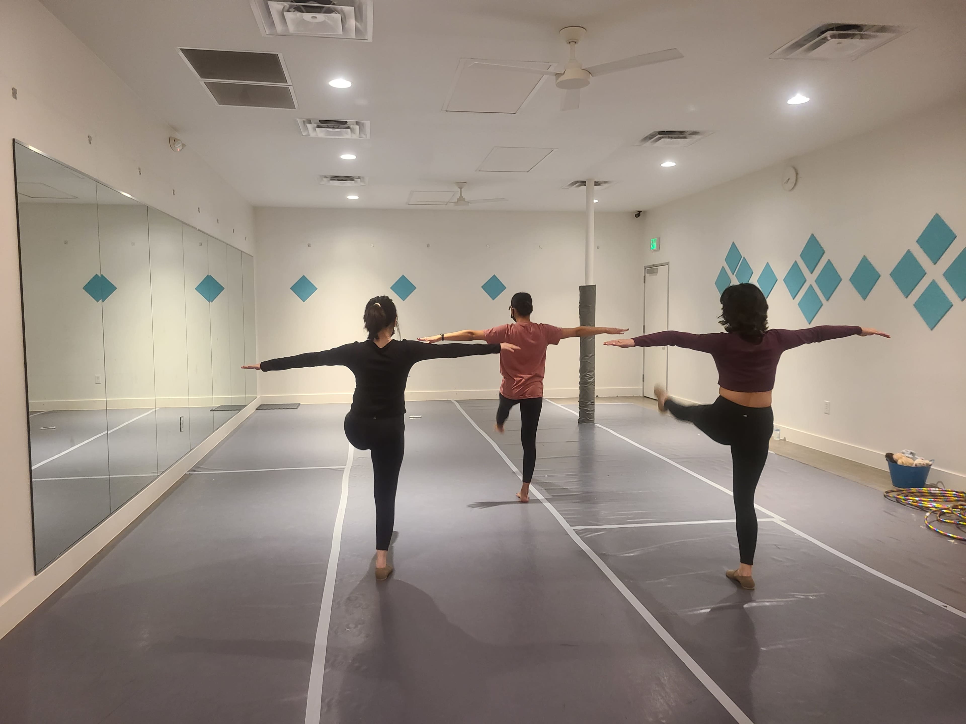 Spring Branch Area Dance Studio with Mirrors, Barres, and Marley Floor Image in Memorial, HOUSTON, TX