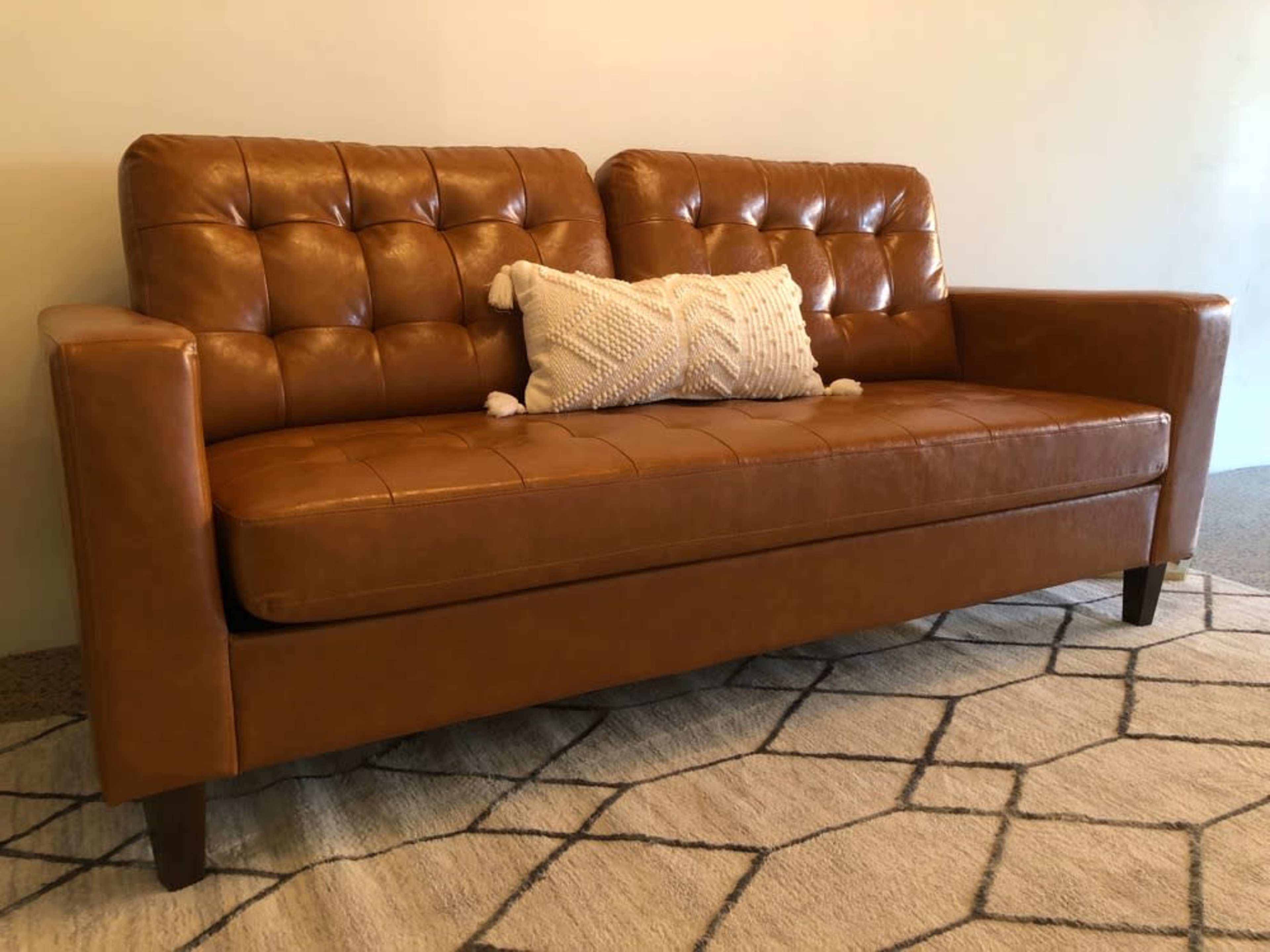 Brown Leather Sofa