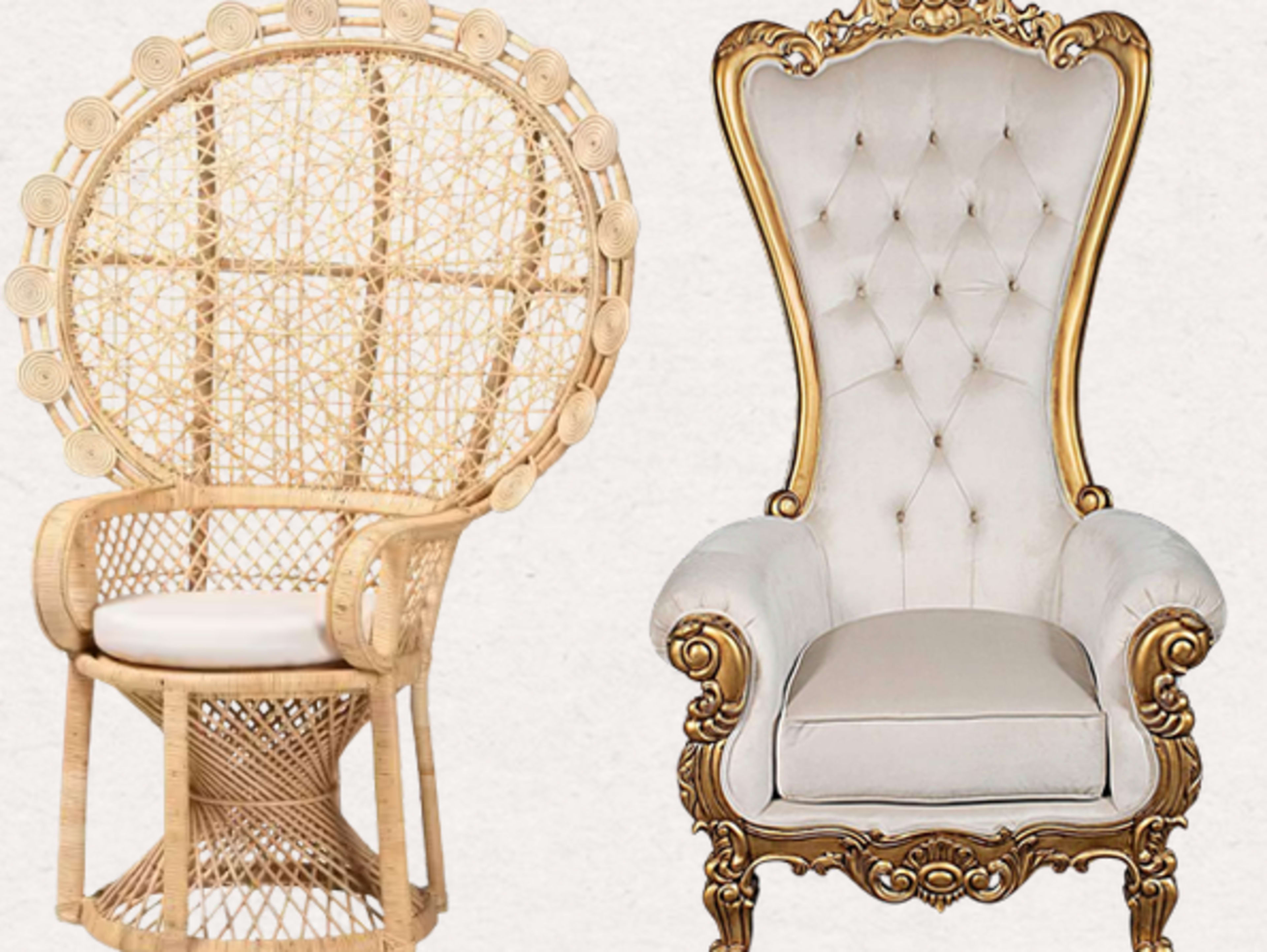 Statement Chairs (Throne or Peacock)