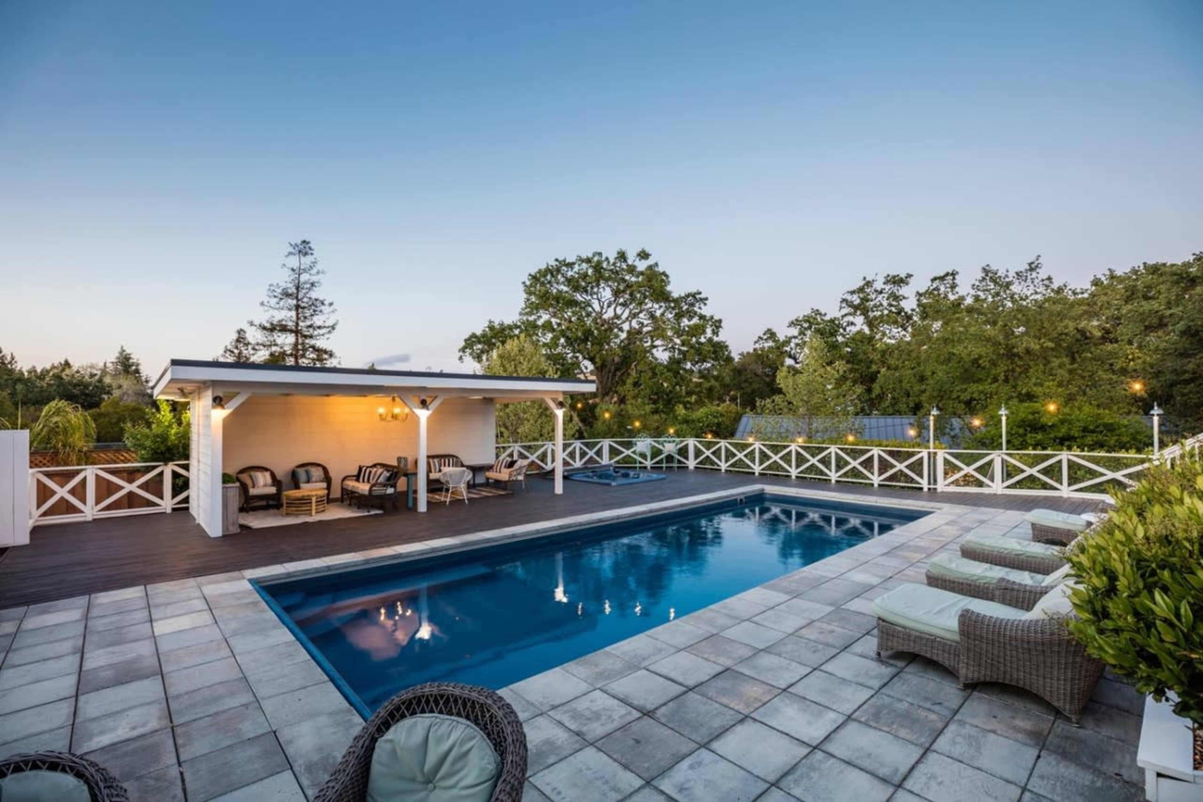 Resort Pool, Spa & Cabana in Los Gatos Image in Los Gatos, Los Gatos, CA