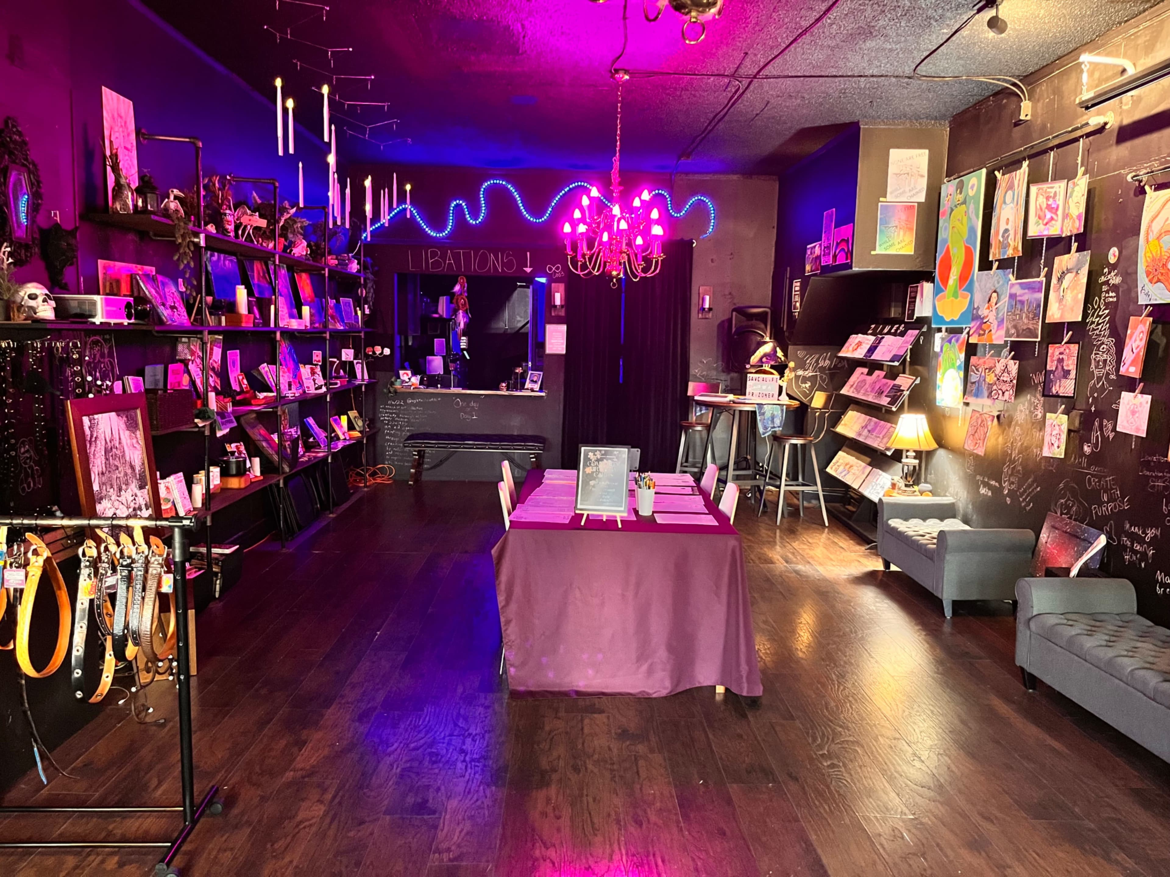 Gothic Downtown Indie Comic Shop and Art Gallery Image in Northgate - Waverly, Oakland, CA