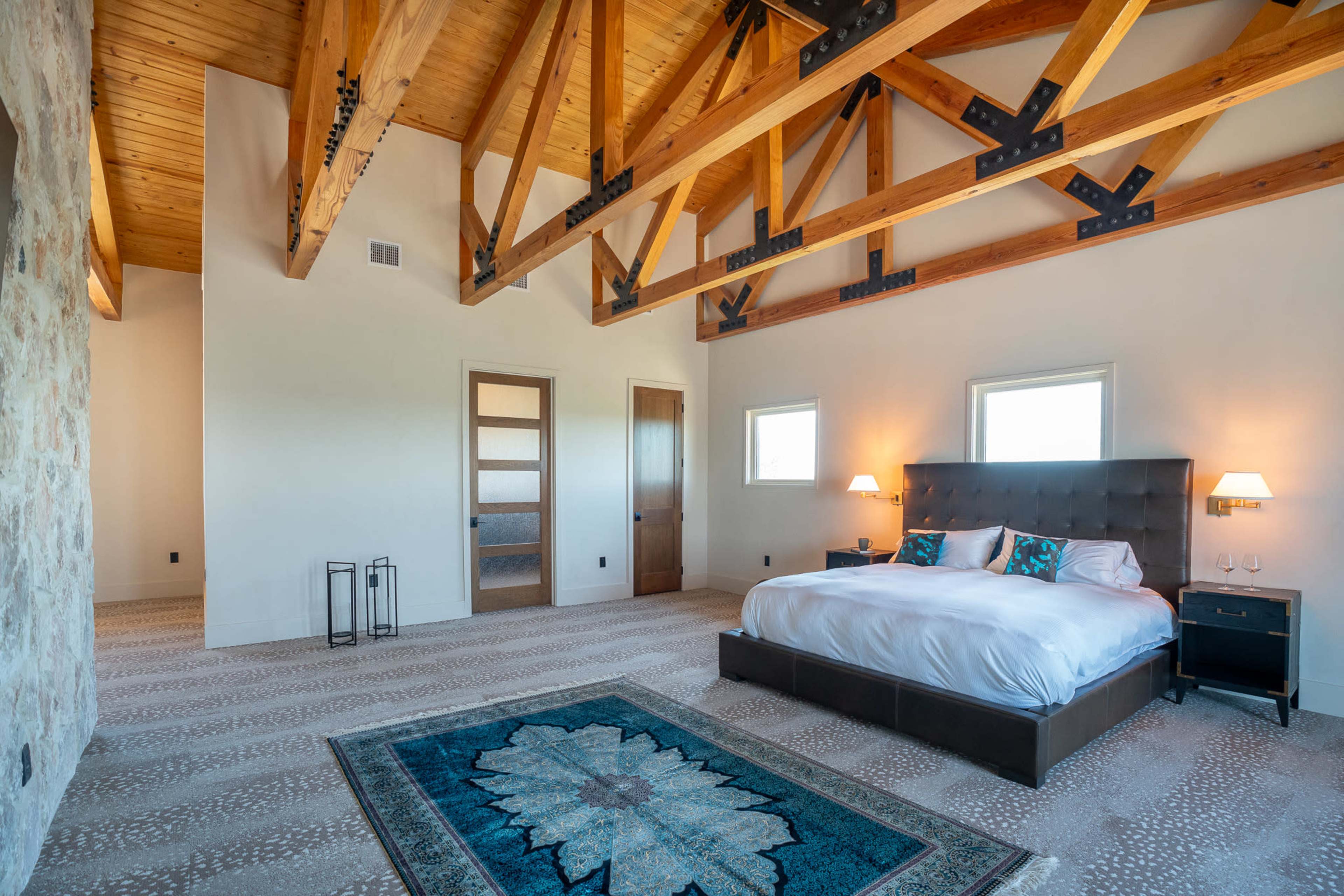 Luxury safari conservation ranch for weddings, corporate retreats, private stays - giraffes, zebras, rhino, 28 species in all Image in , Lometa, TX