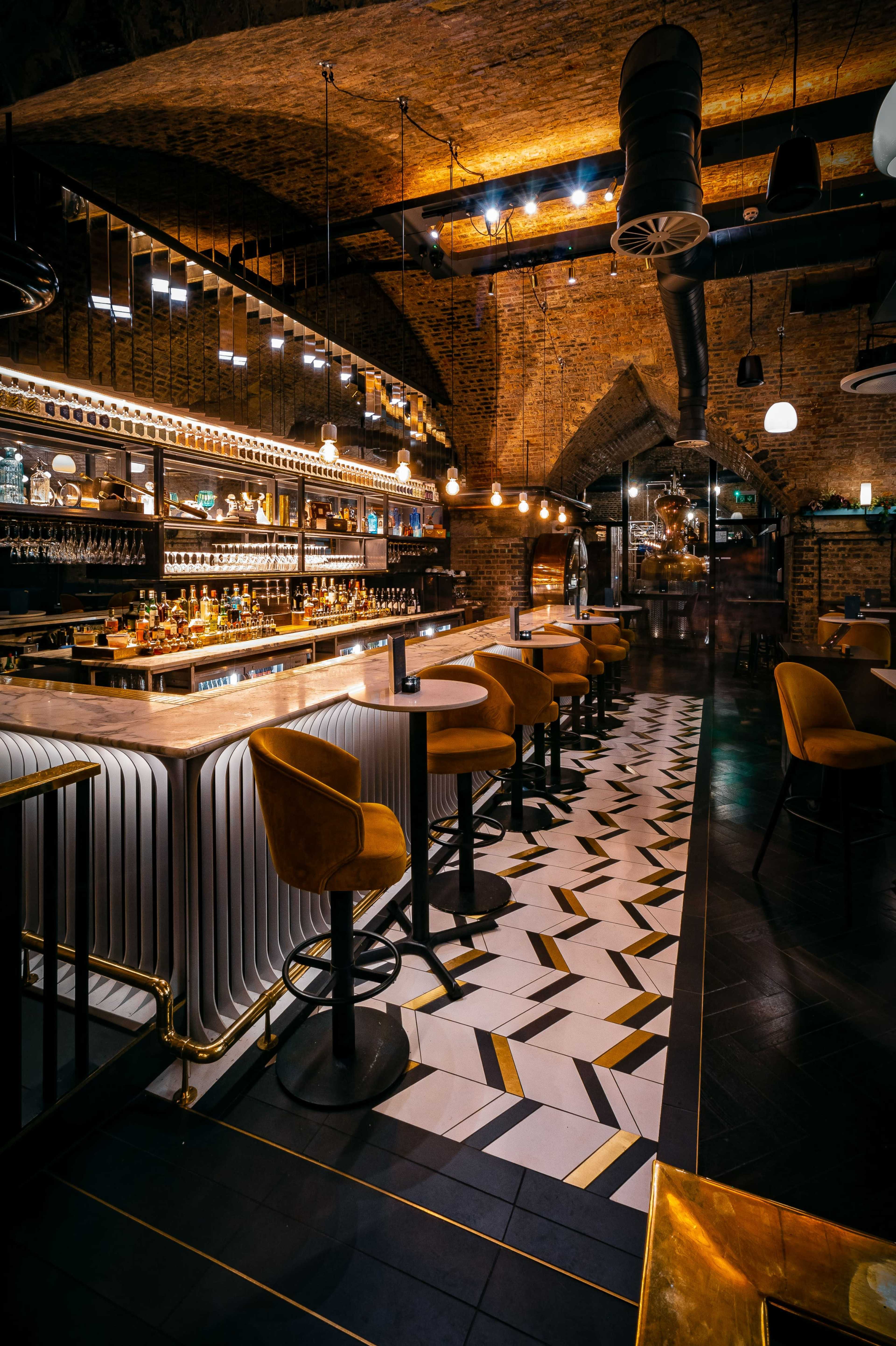 City Centre Distillery & Cocktail Bar Under Grade-II* Listed Arches Image in Deansgate, Manchester, ENG
