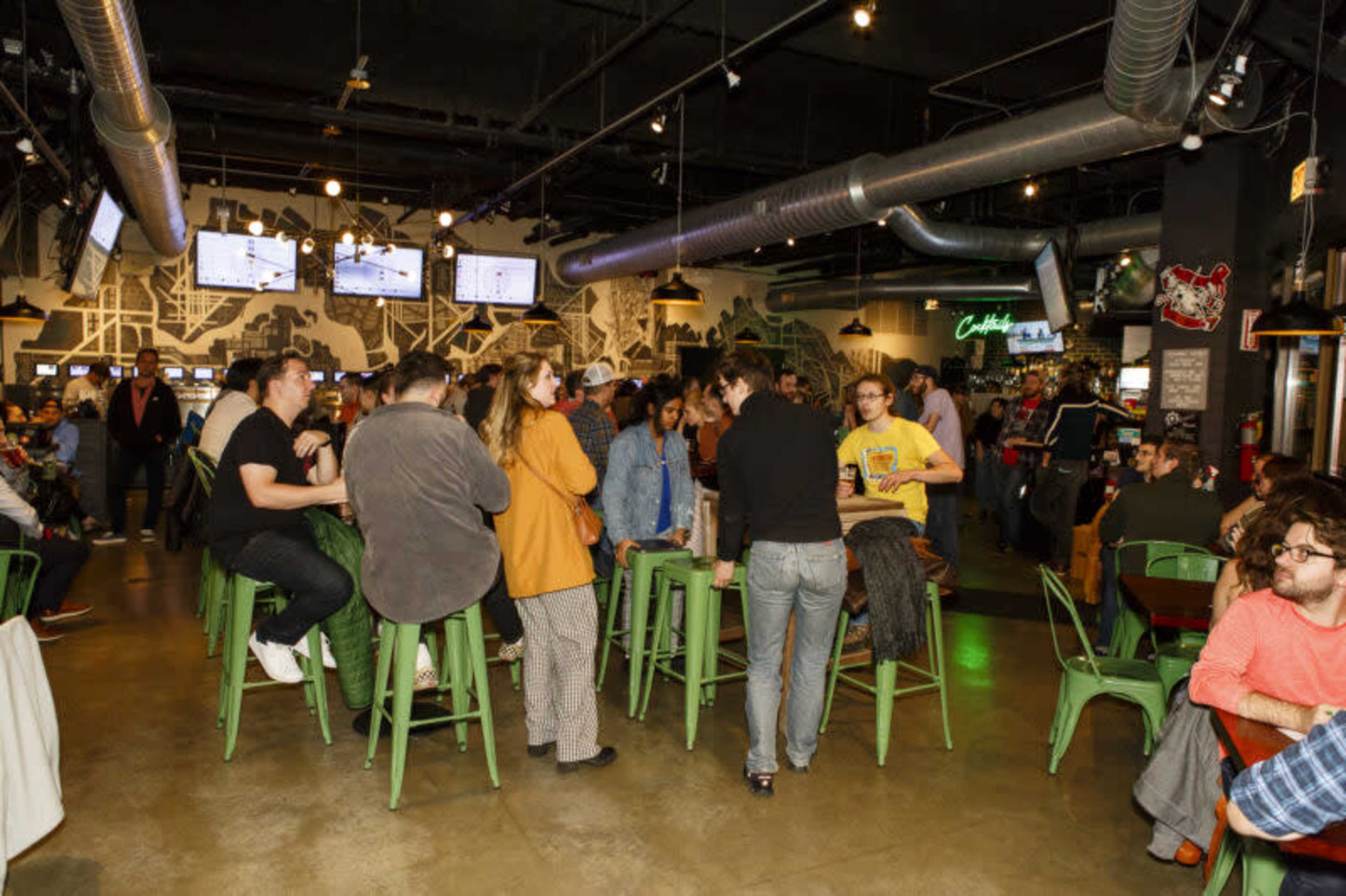 Logan Square Self-Pour Taproom with Industrial Open Concept Image in Logan Square, Chicago, IL