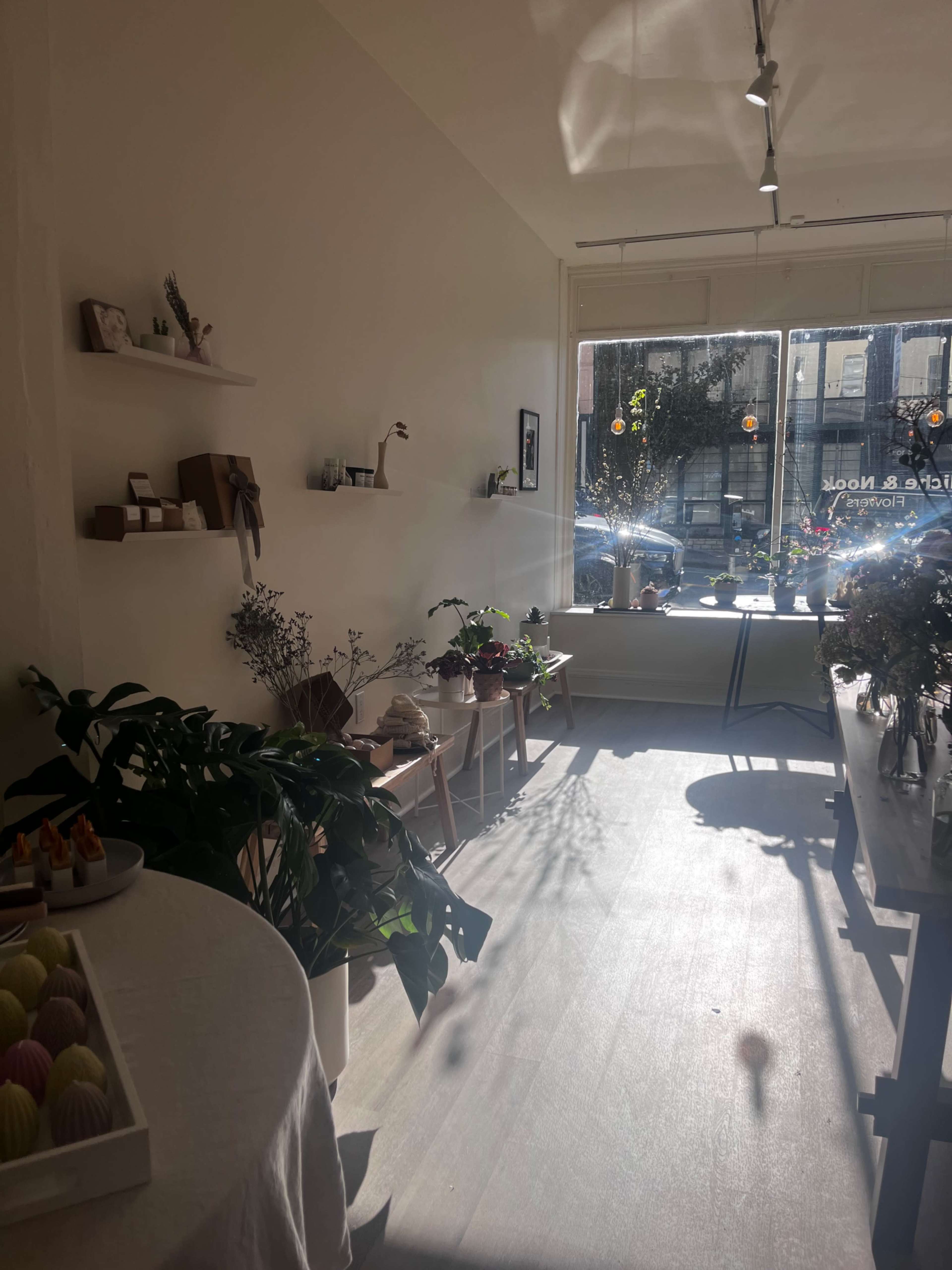 Minimalist Flower Studio Image in Polk Gulch, San Francisco, CA