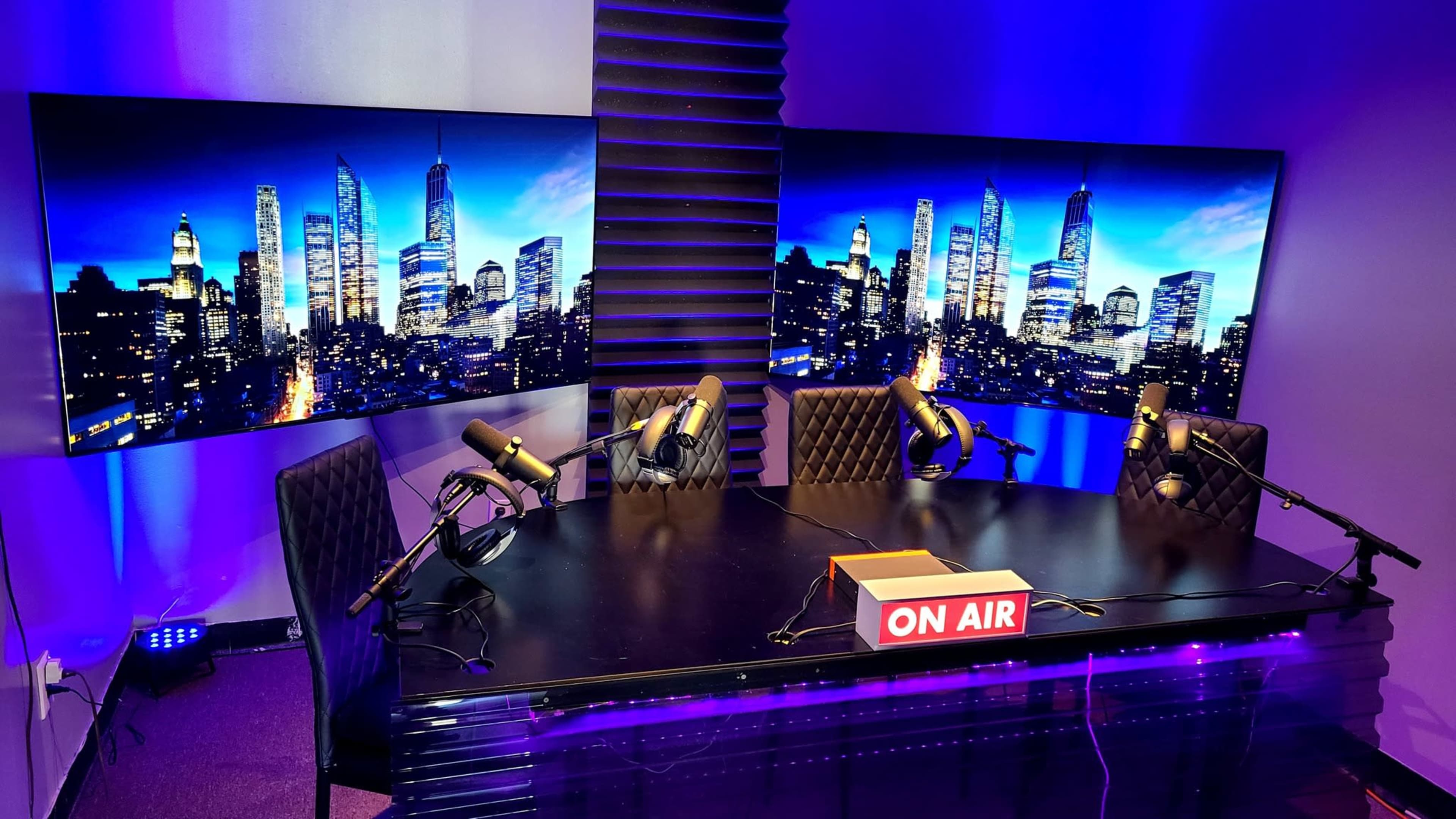 State-of-the-art broadcast set for Podcasting, TV, Radio, & Content Creation Image in Oyster Bay, Massapequa, NY