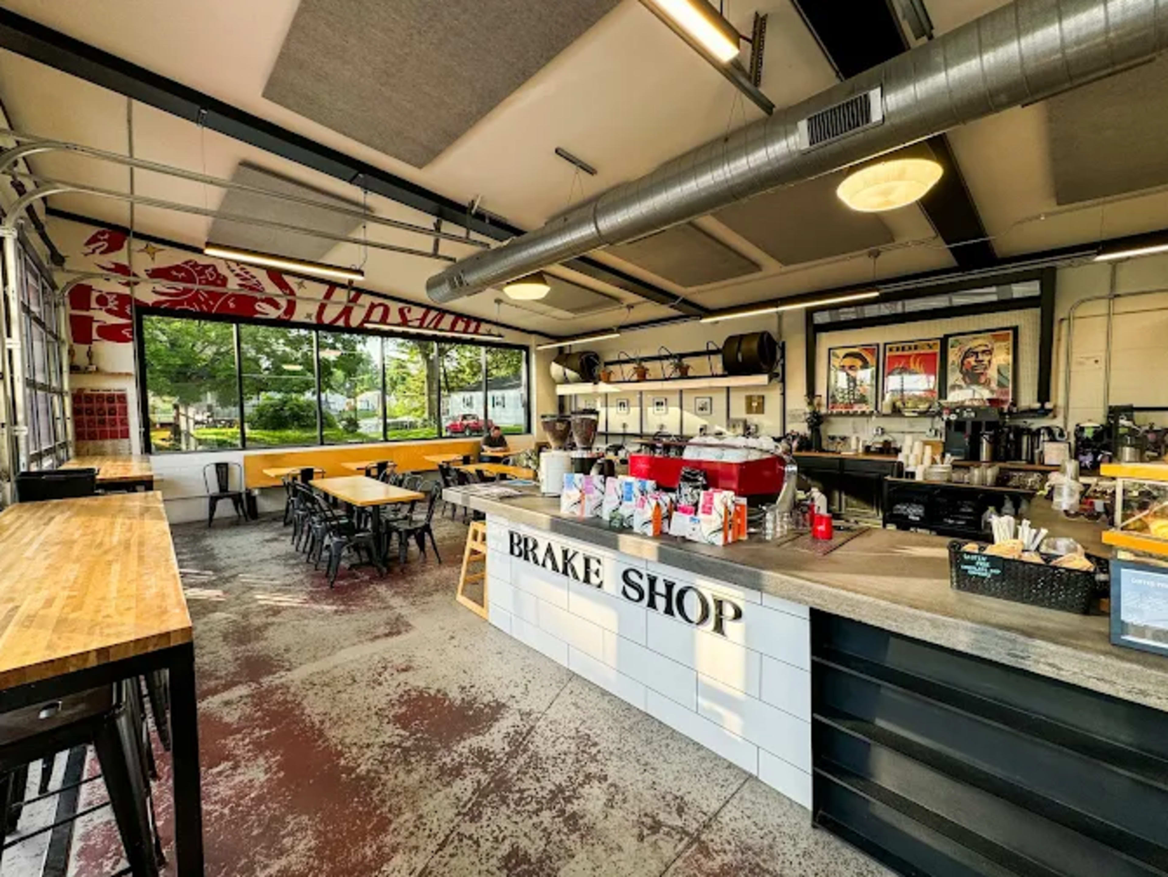 Mid century modern coffee shop in a converted service station near Lindenwood University Image in , St charles, MO