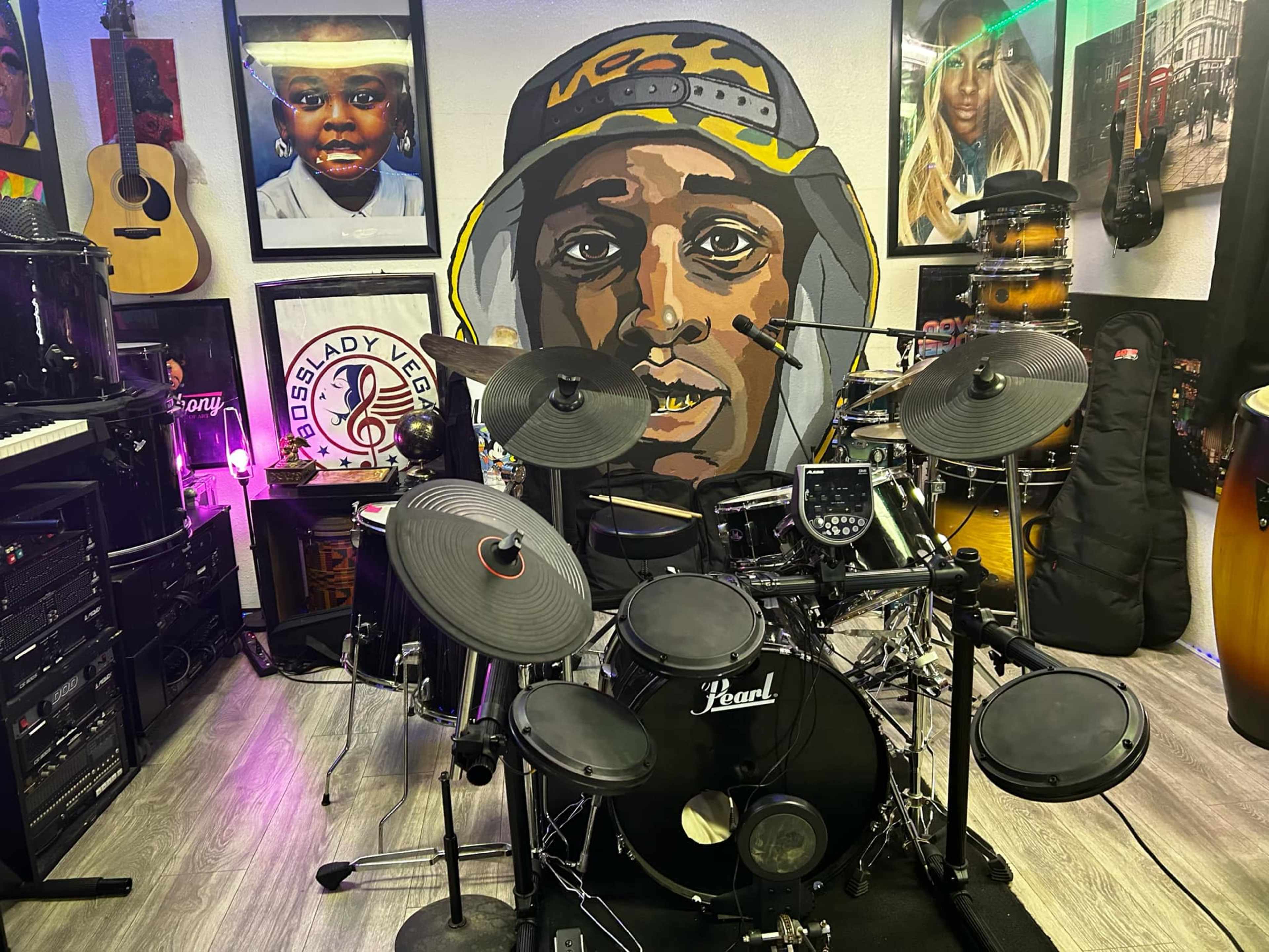 URBAN RECORDING STUDIO WITH VIEW OF THE STRIP Image in Charleston, Las Vegas, NV