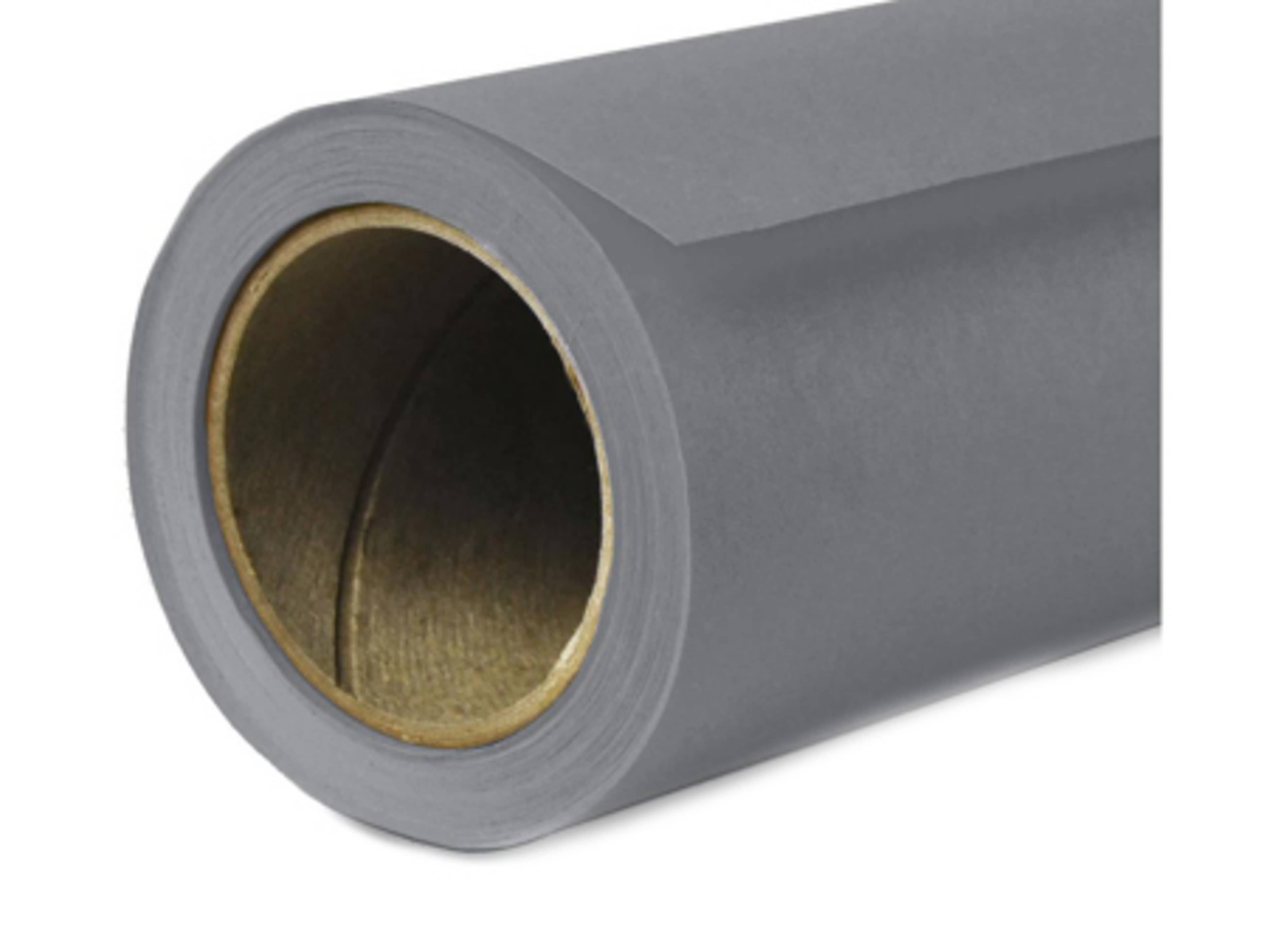9ft Wide Paper Roll Backdrop. Dark Gray