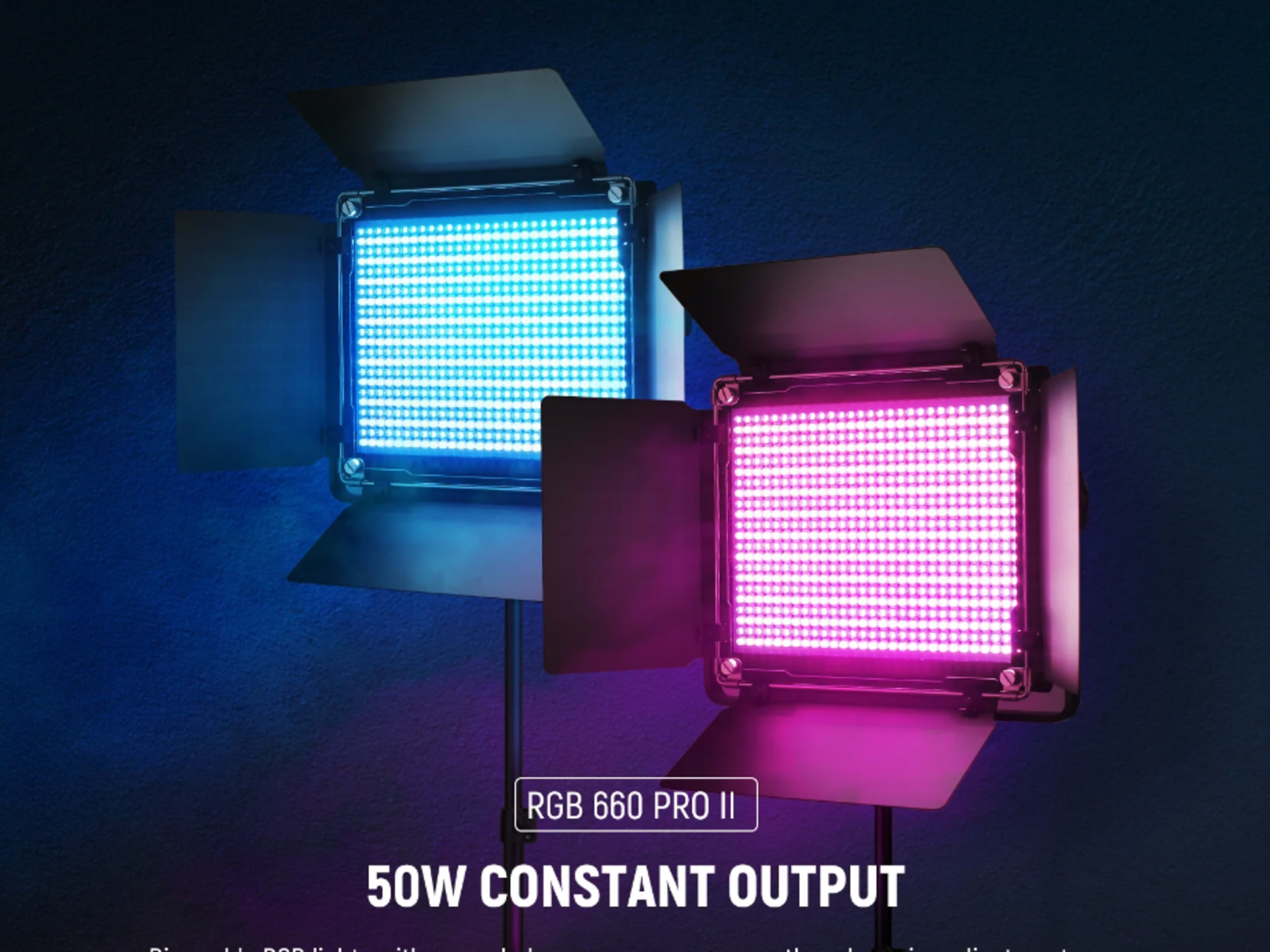 2 Pack RGB660 PRO II LED Video / Photo Light