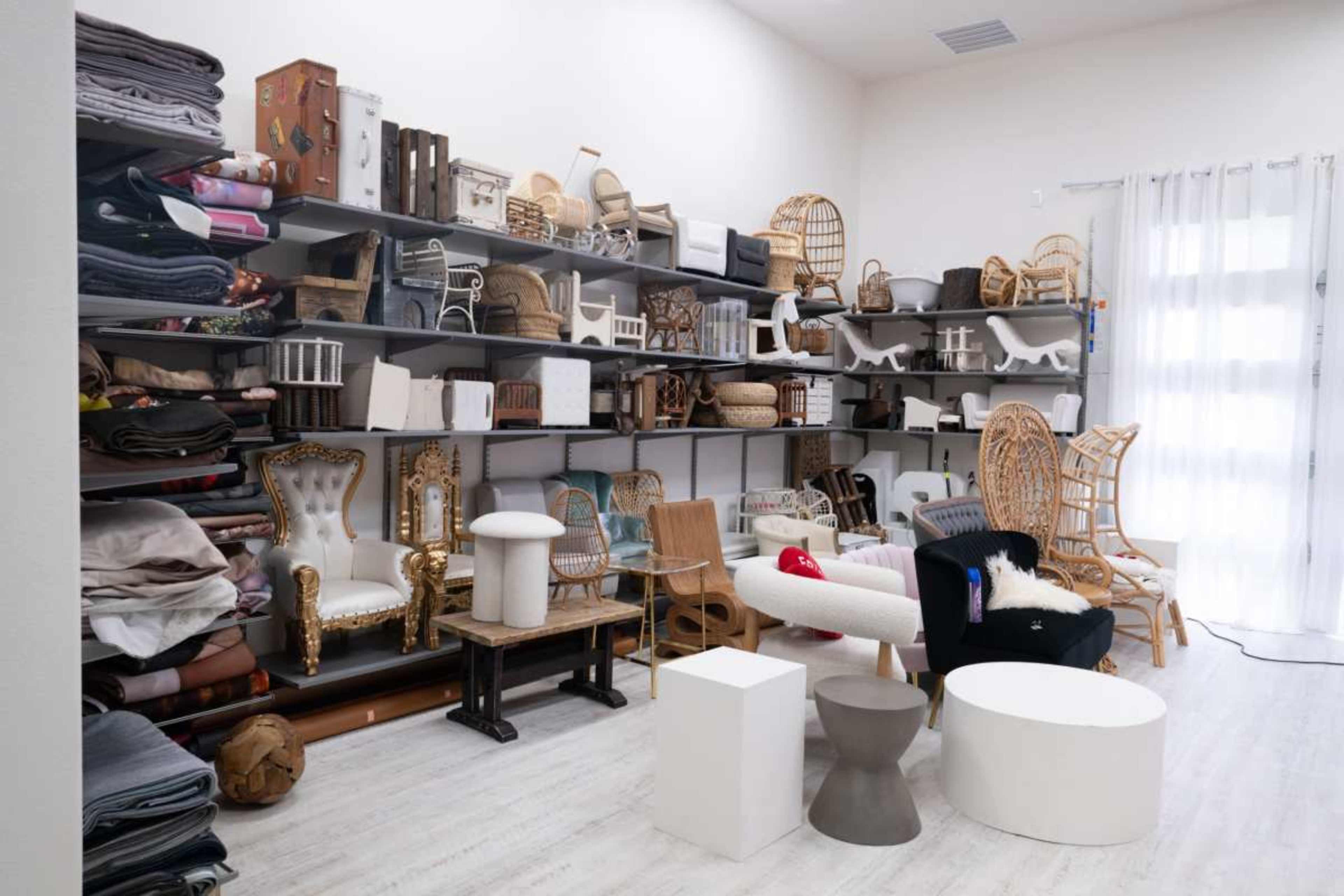 Midciites open "white" studio with 14 foot ceilings, natural light and studio light with LOTS of props, backdrops and even maternity gowns available to use. Image in Mansfield, MANSFIELD, TX