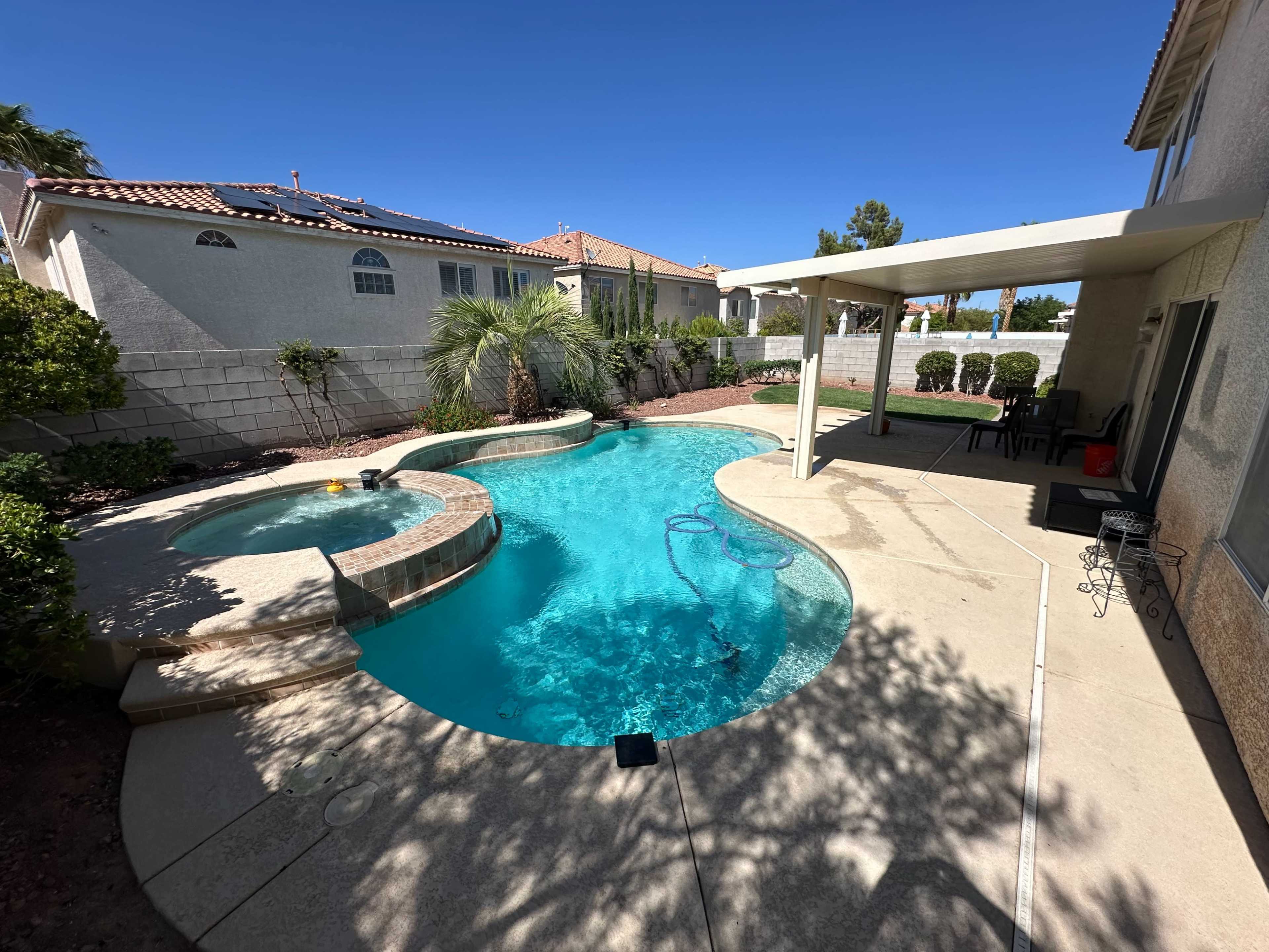Private backyard w/ Pool & Jacuzzi for Photoshoots & Small/Quiet events & Relaxing Image in Enterprise, las vegas, NV