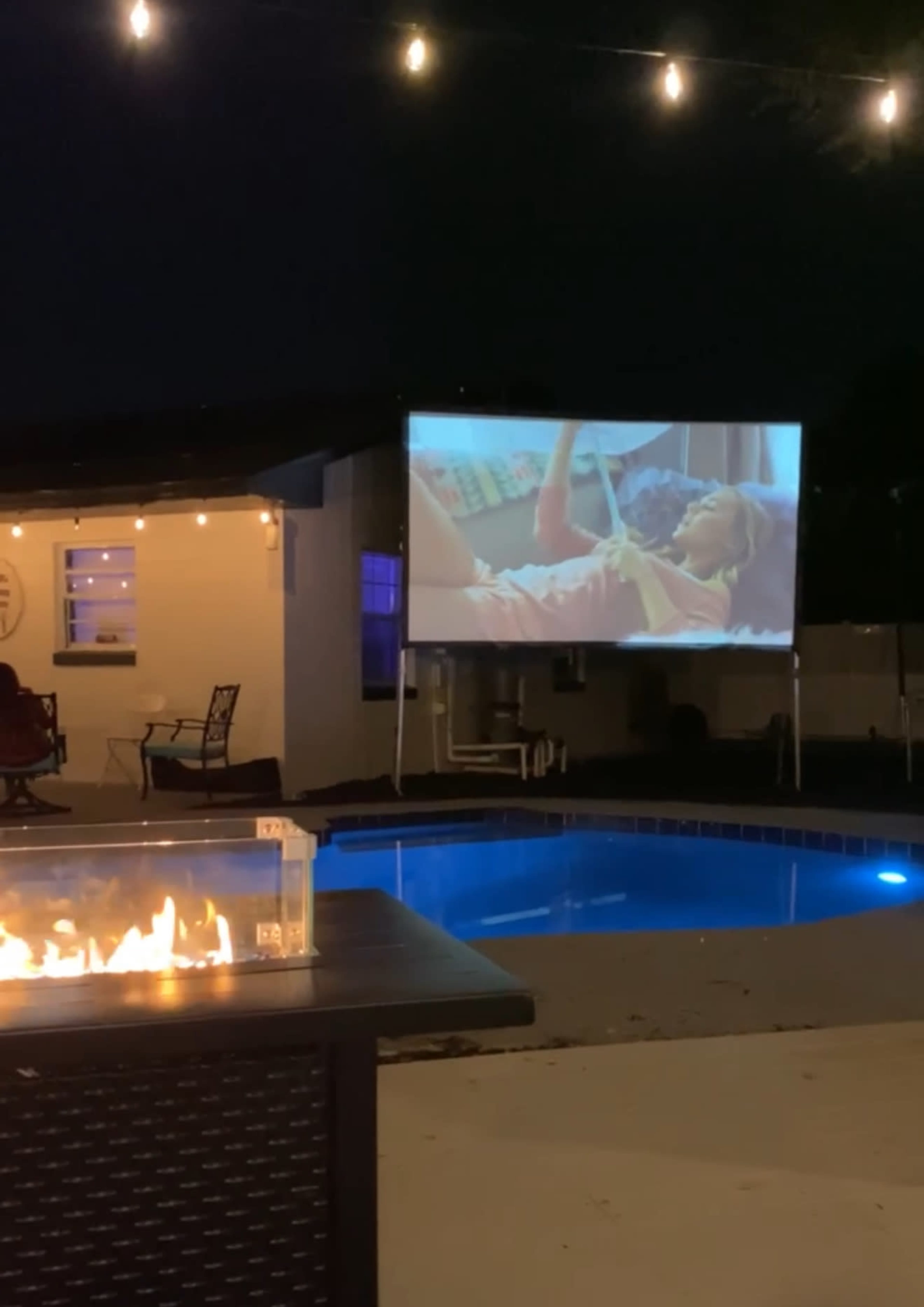 Backyard in a family friendly neighborhood with a RV,  hot tub and TV deck fire pit area Image in Goldenrod, Winter Park, FL