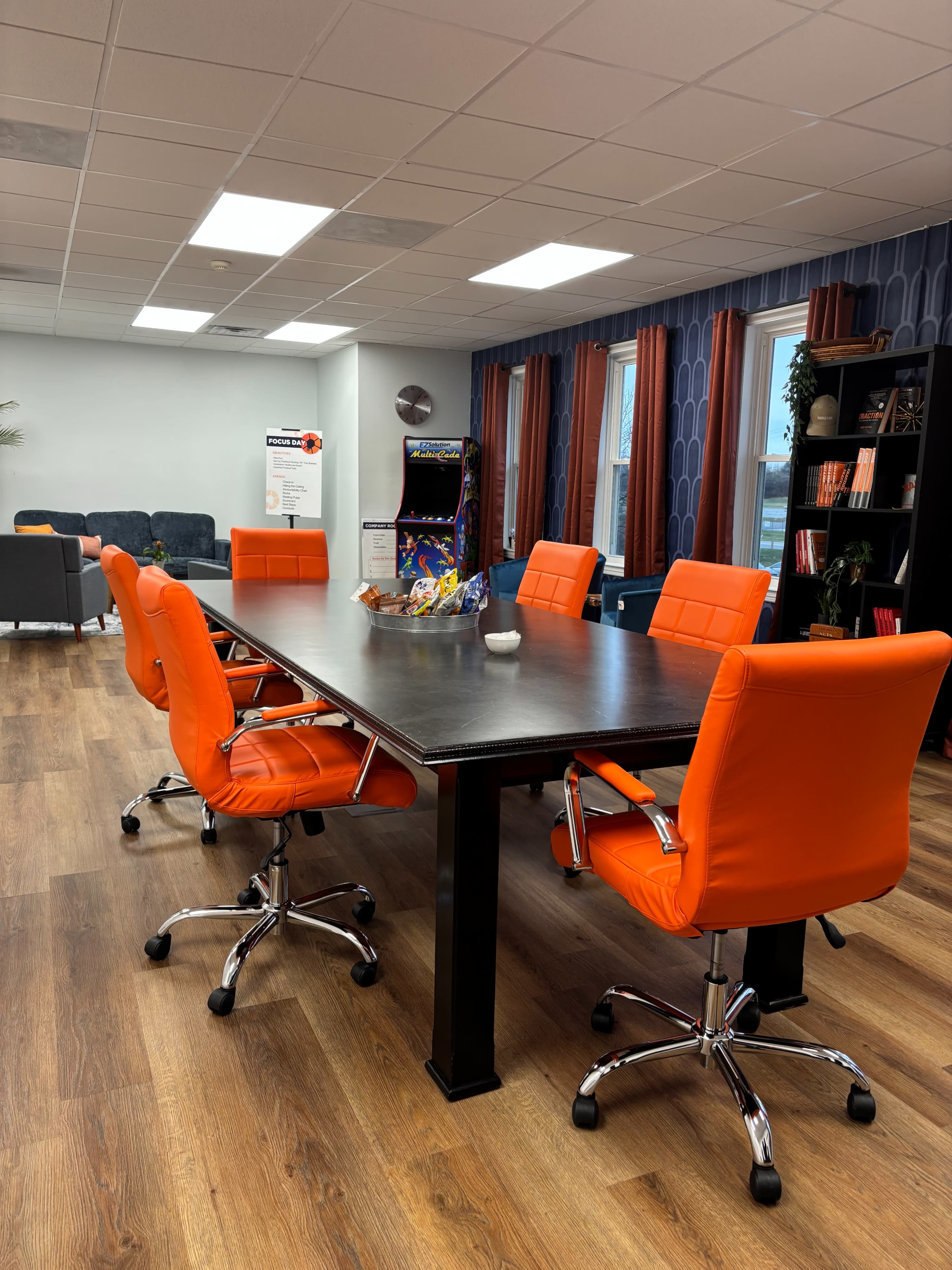Professional Office Conference Room with Lounge Seating and Kitchen Access Image in East Hempfield Township, Lancaster, PA