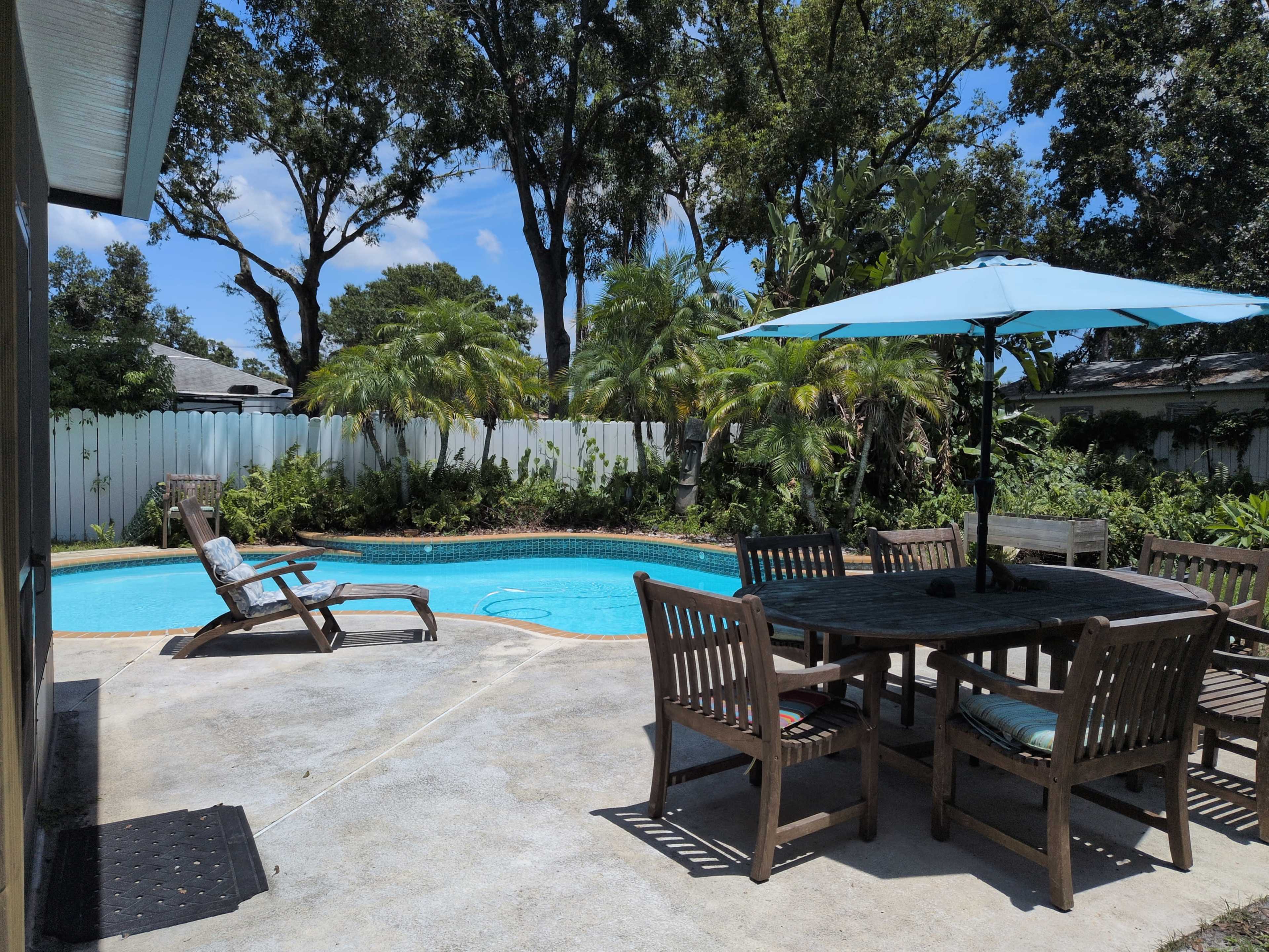 Sharbarr Island Pool & Hot Tub With exterior bathroom. Image in Northwest Tampa, TAMPA, FL