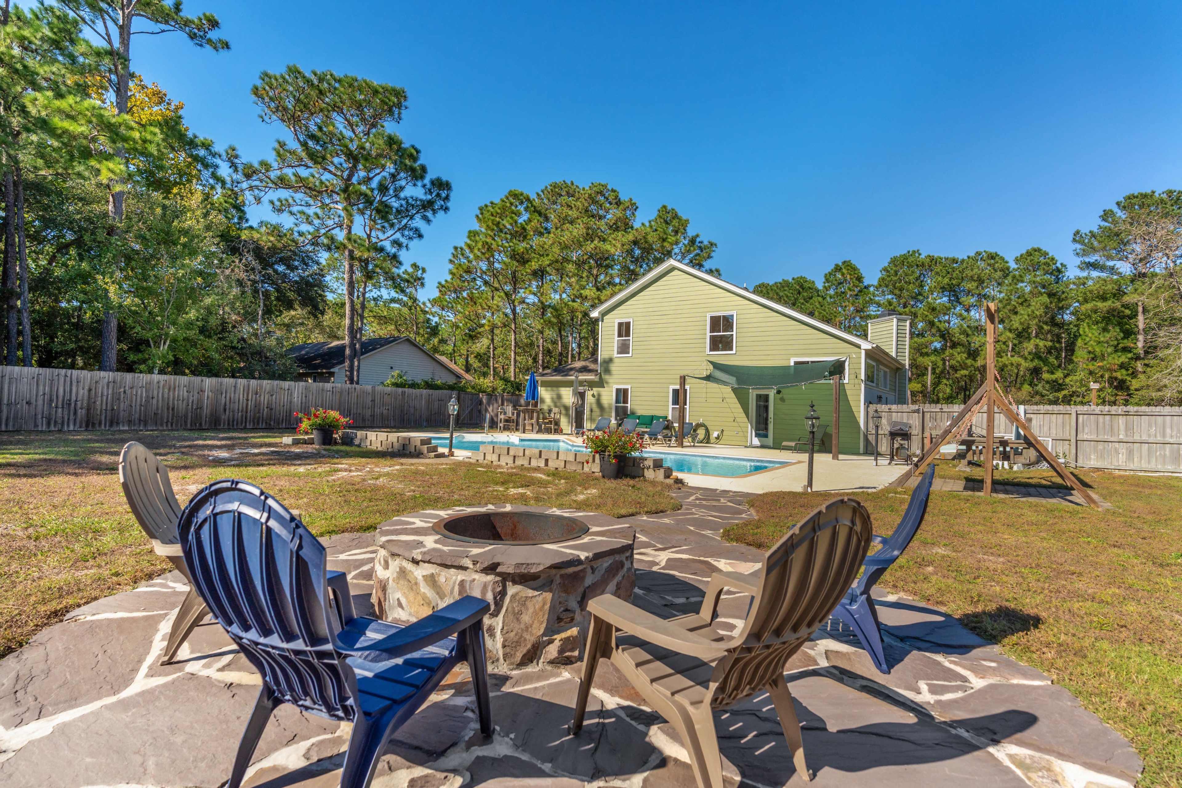 Coastal Retreat w/ Salt-Water Pool + Fire Pit Image in Myrtle Grove, Wilmington, NC