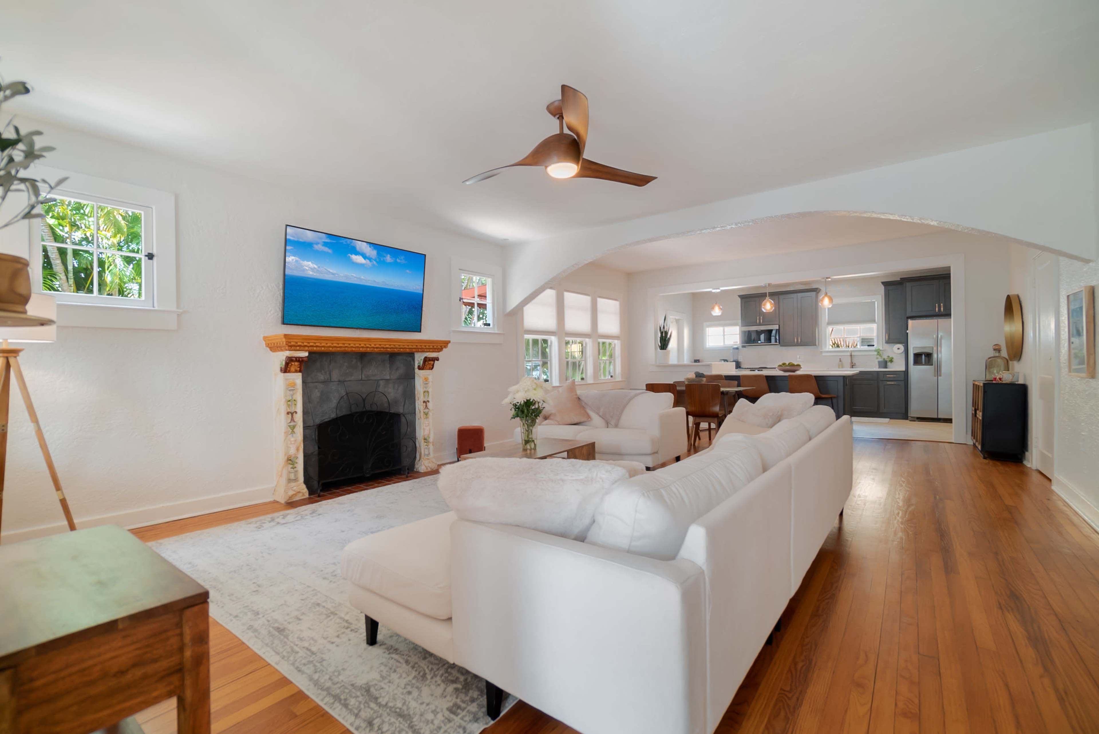 Spacious Historic Event Space within a Newly Renovated Spanish-Style House Image in Southside, West Palm Beach, FL