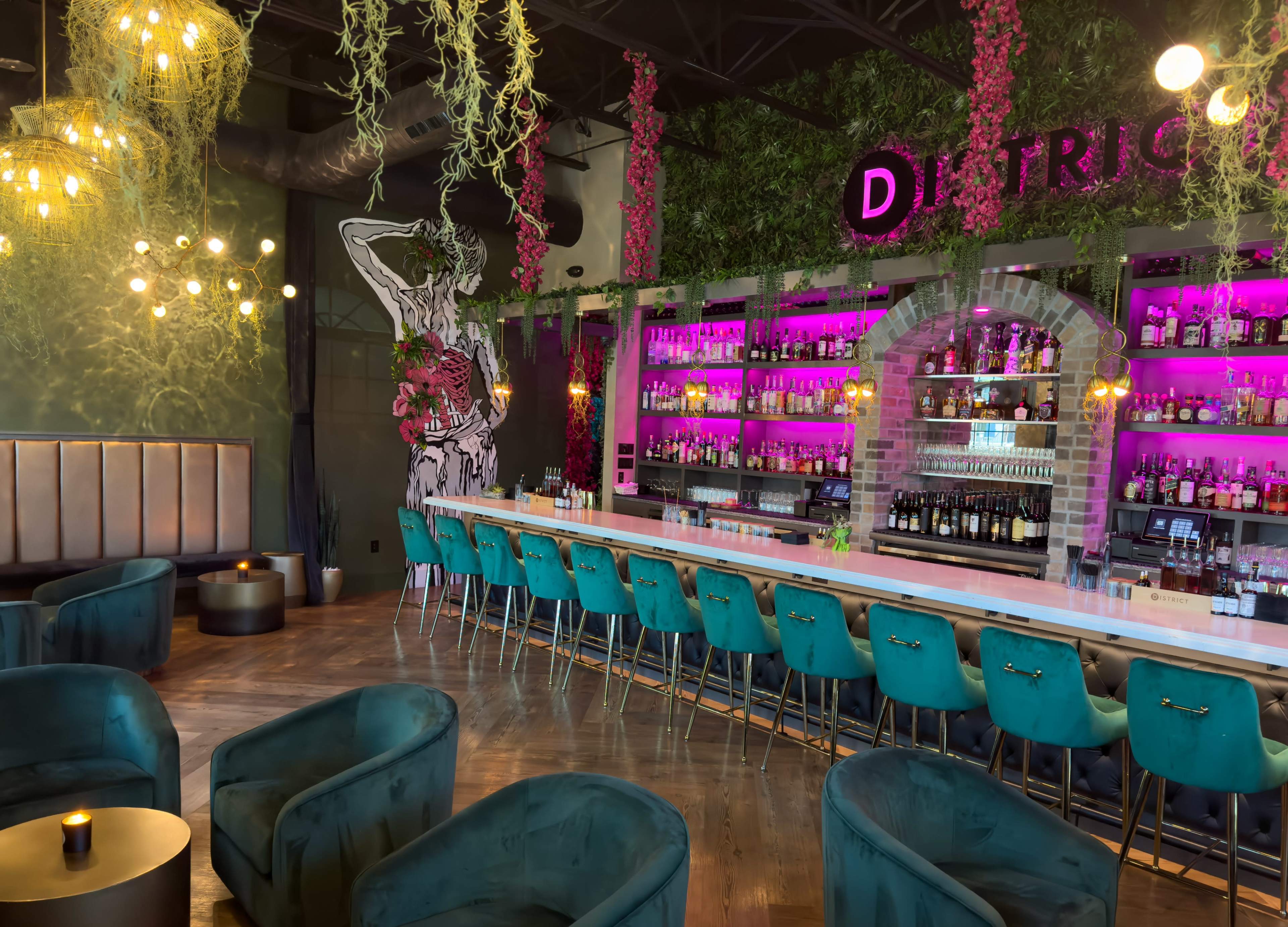 Downtown Naples Chic Lounge with Instagram-Worthy Interiors Image in Redevelopment Area, Naples, FL