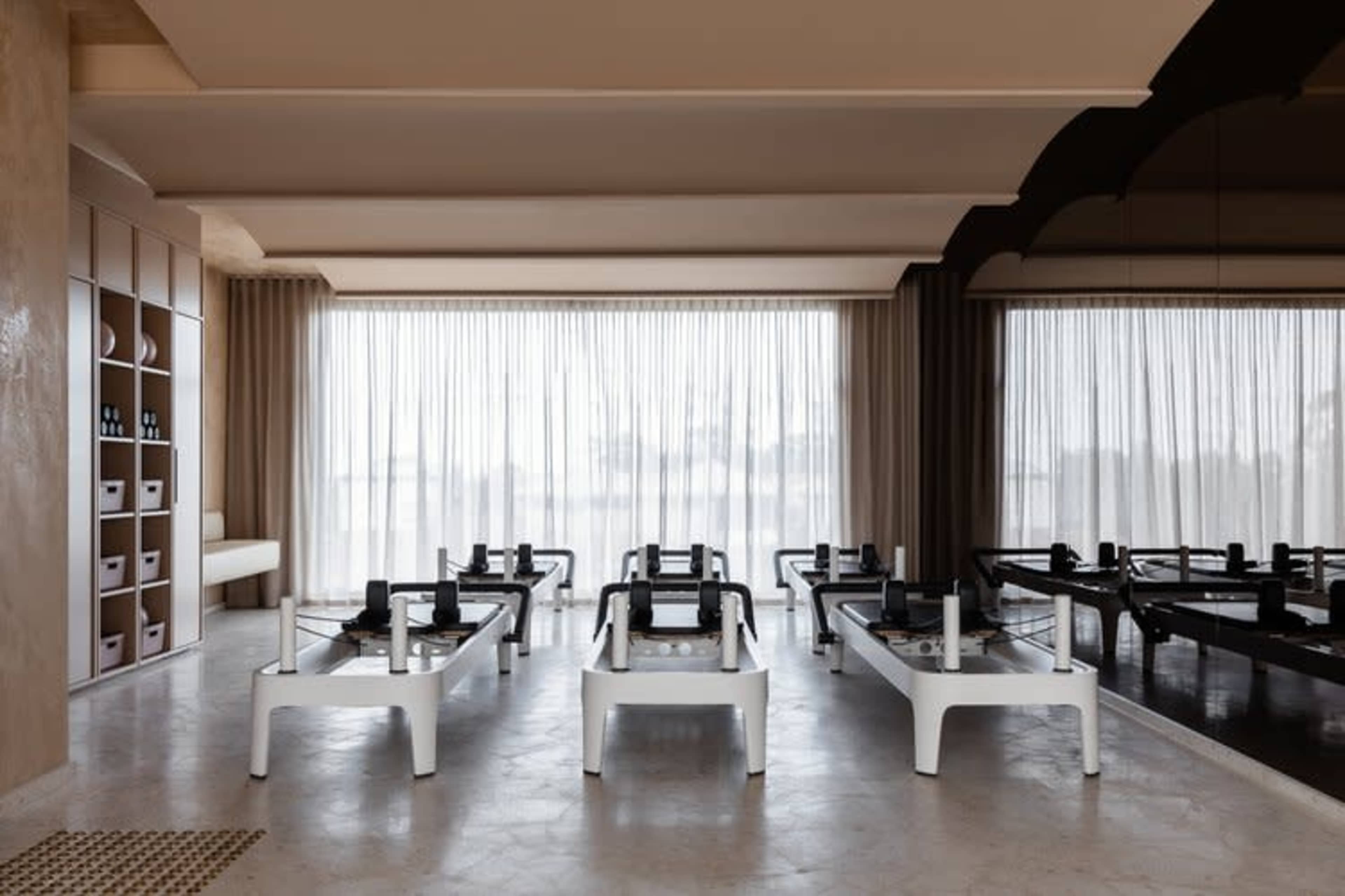 Award-Winning Designed Pilates/Yoga Studio with Stone Accents & Flowing Light Image in Aberfeldie, Aberfeldie, VIC