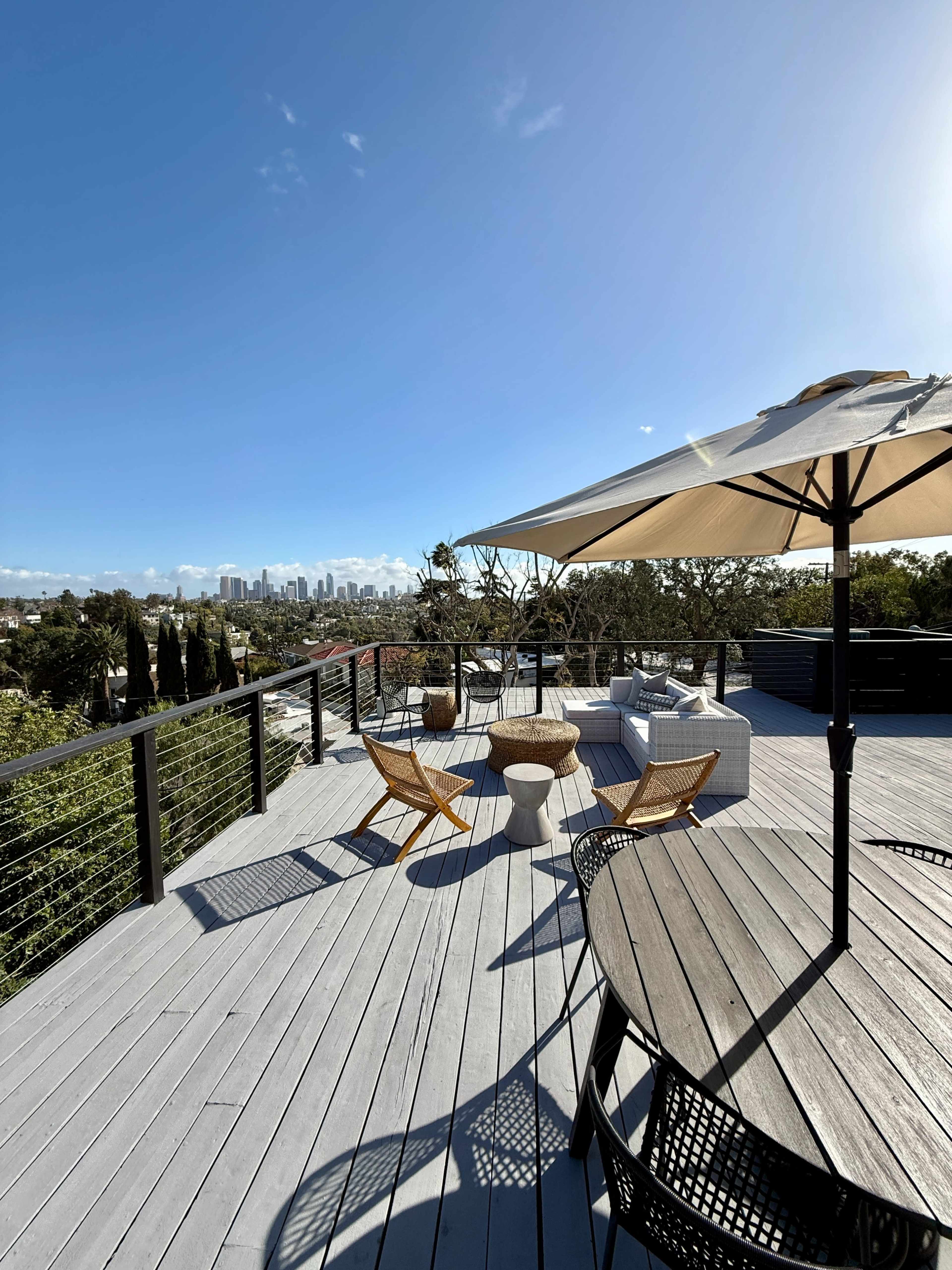Huge Silver Lake Rooftop Deck with 180-degree views for Productions, Podcasts, and More Image in Silver Lake, Los Angeles, CA