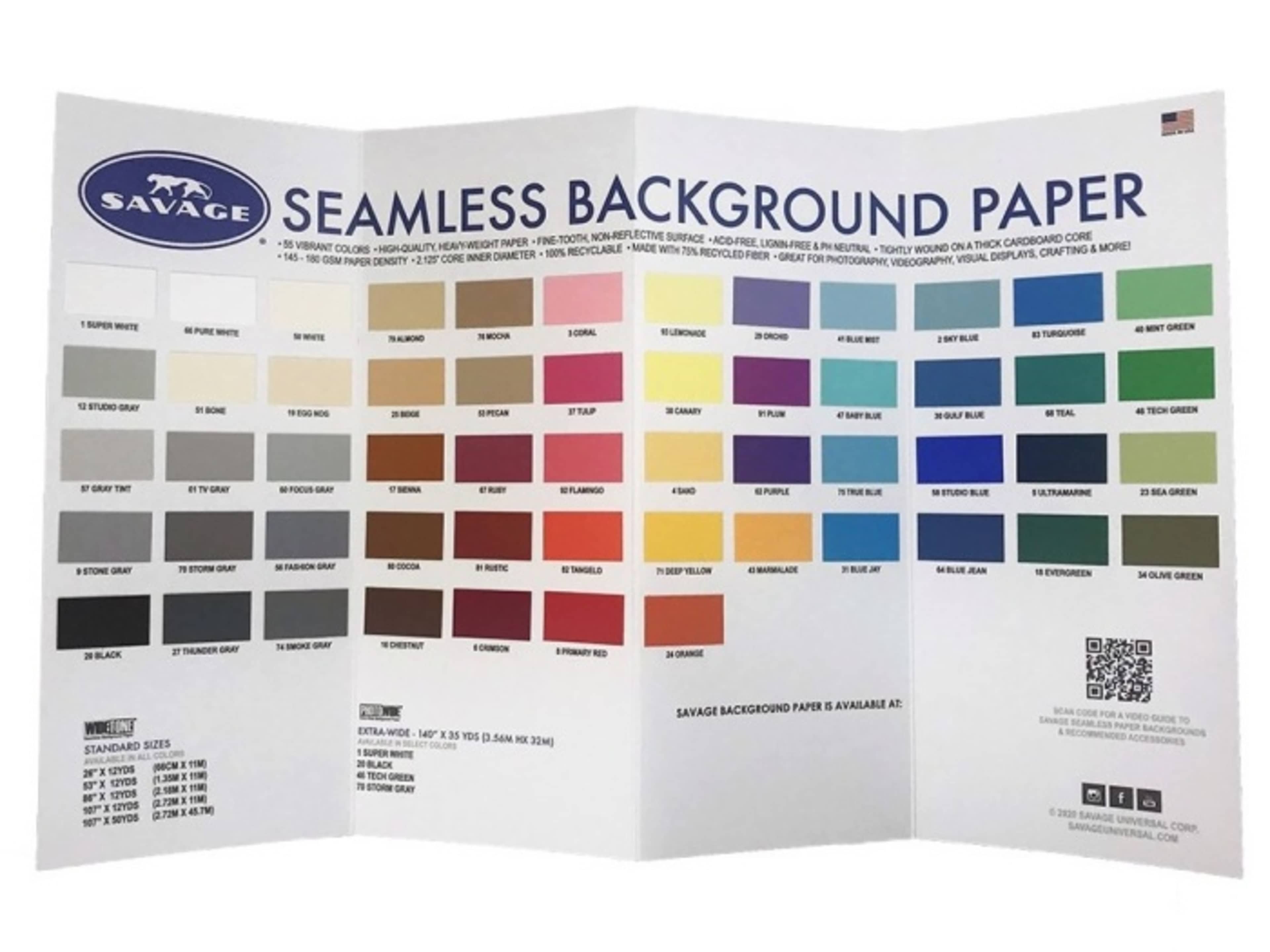 Savage 107 inches x 12 yards Background Paper