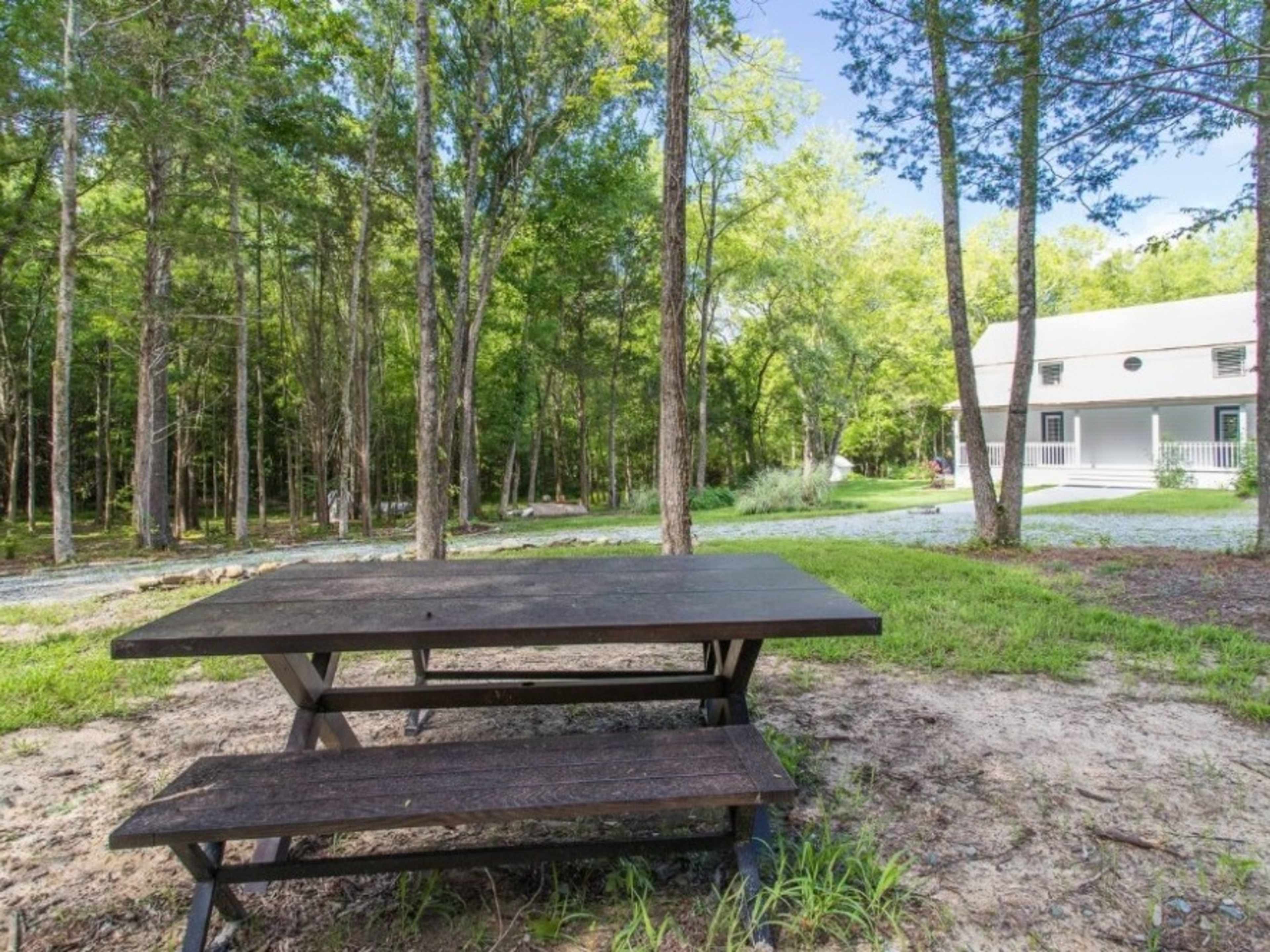 Picnic table and benches