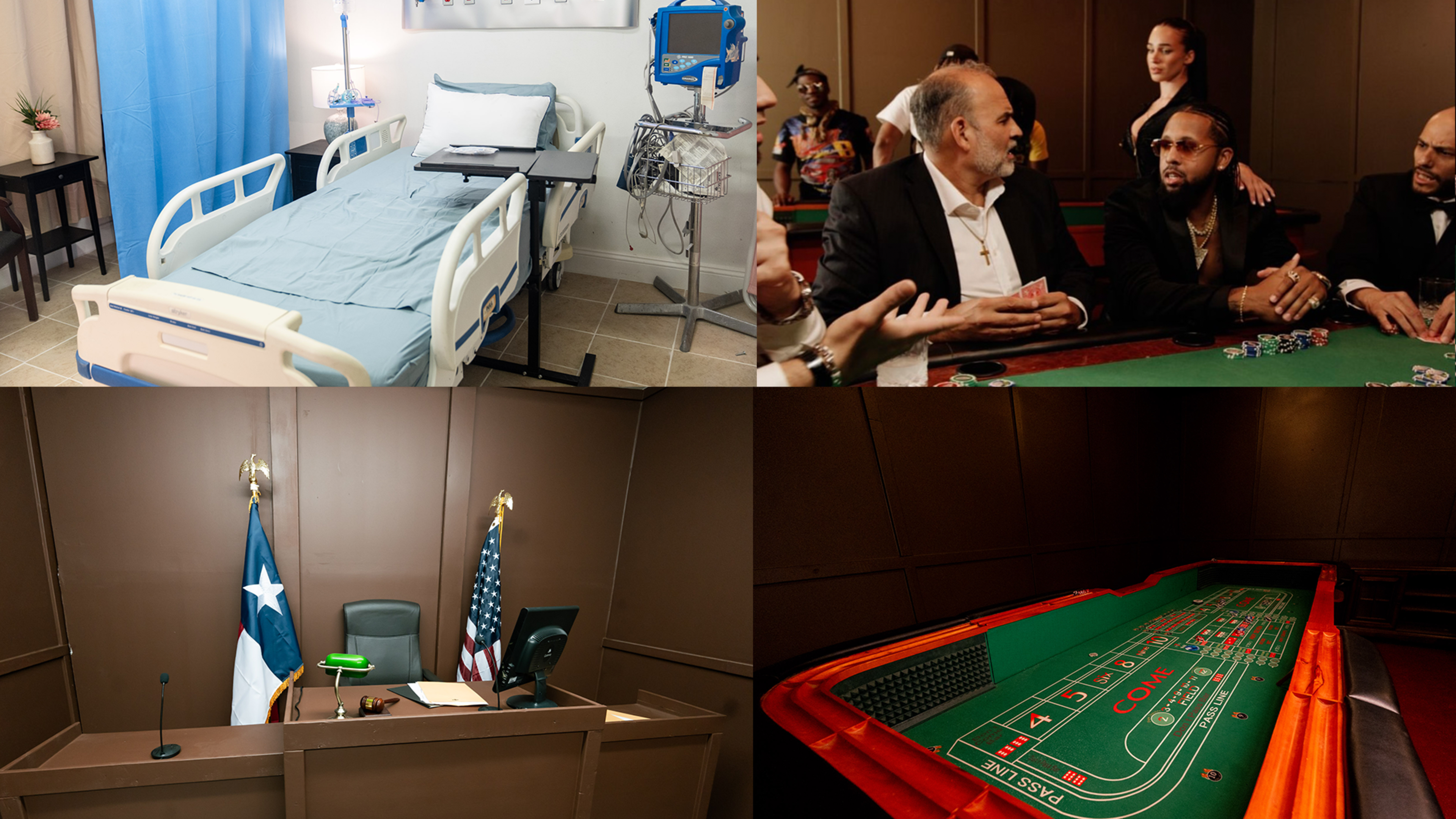 Multi Set Film Studio (court, hospital, casino) Image in Southeast Houston, Houston, TX