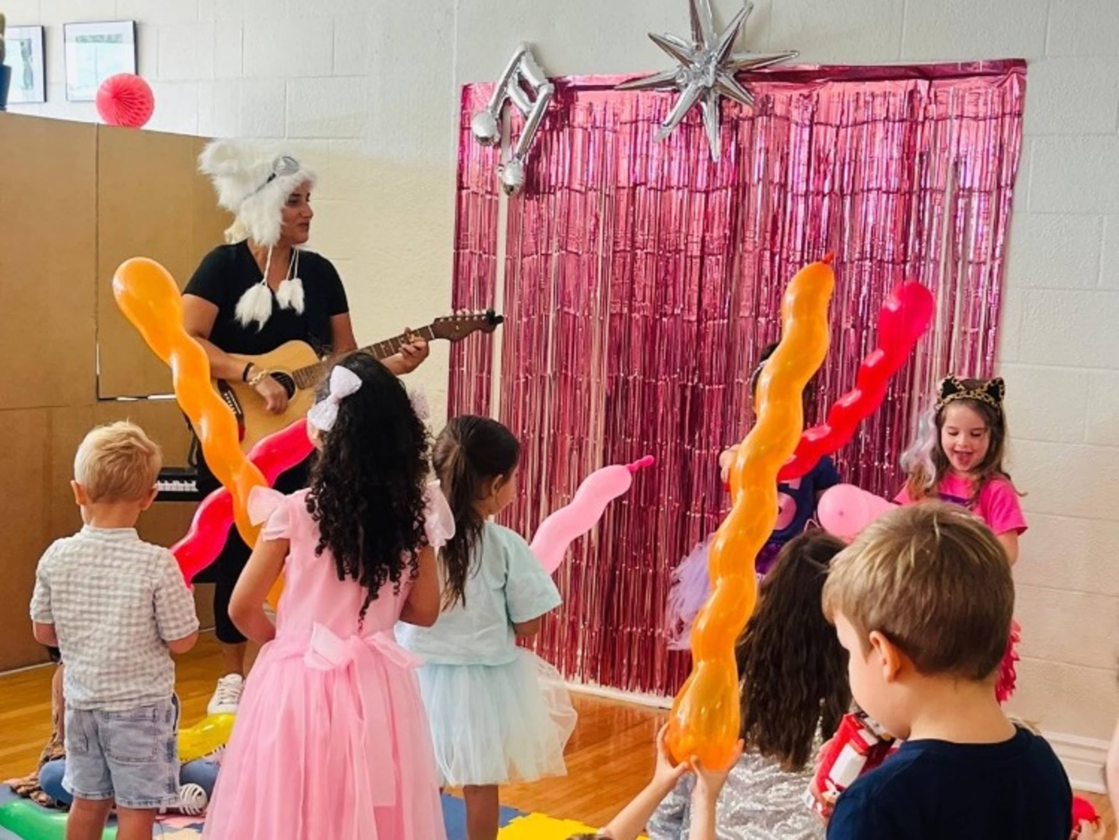 Music instructor party for kids 