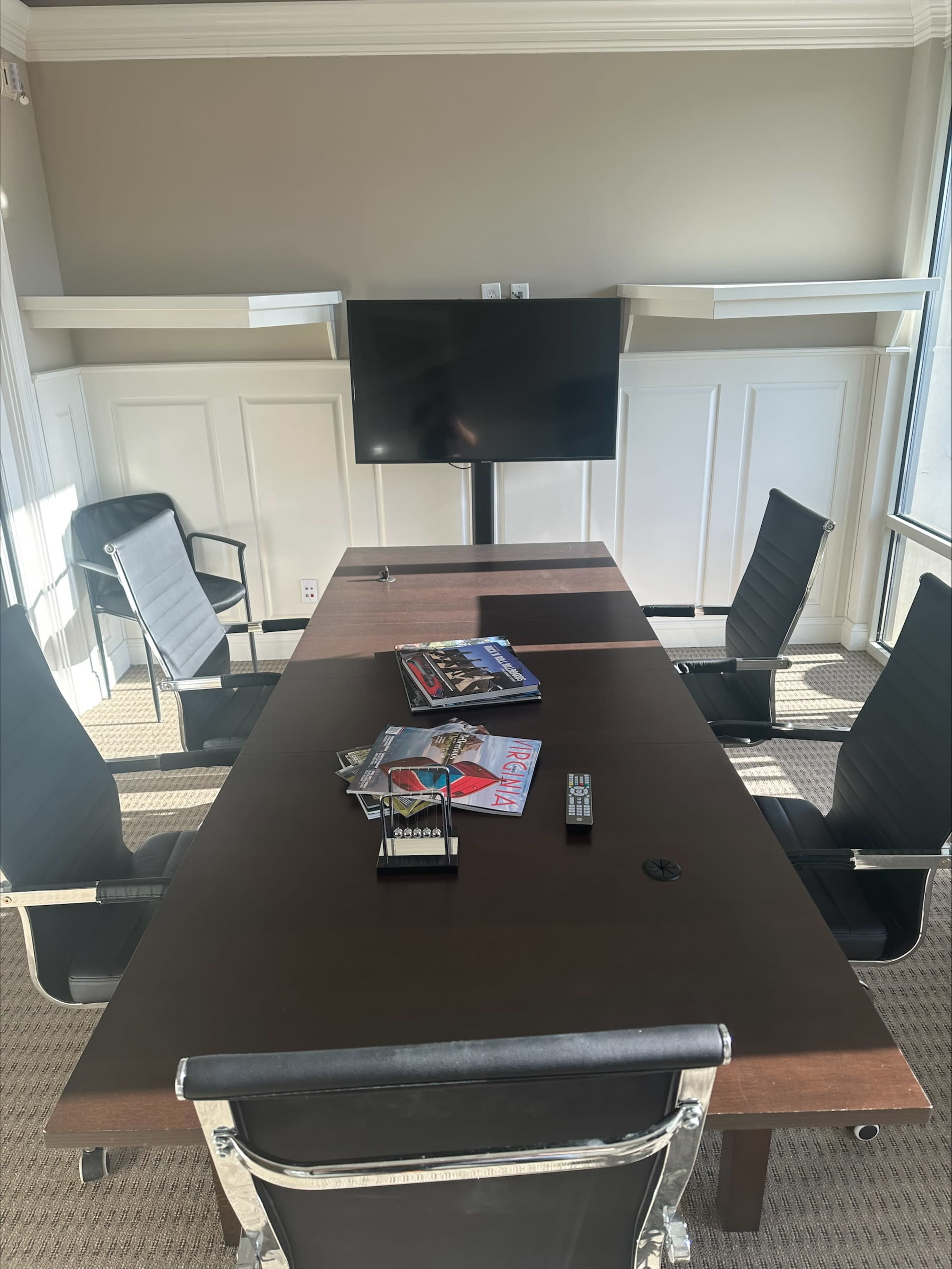 Newtown private office conference room with patio. Image in , Williamsburg, VA