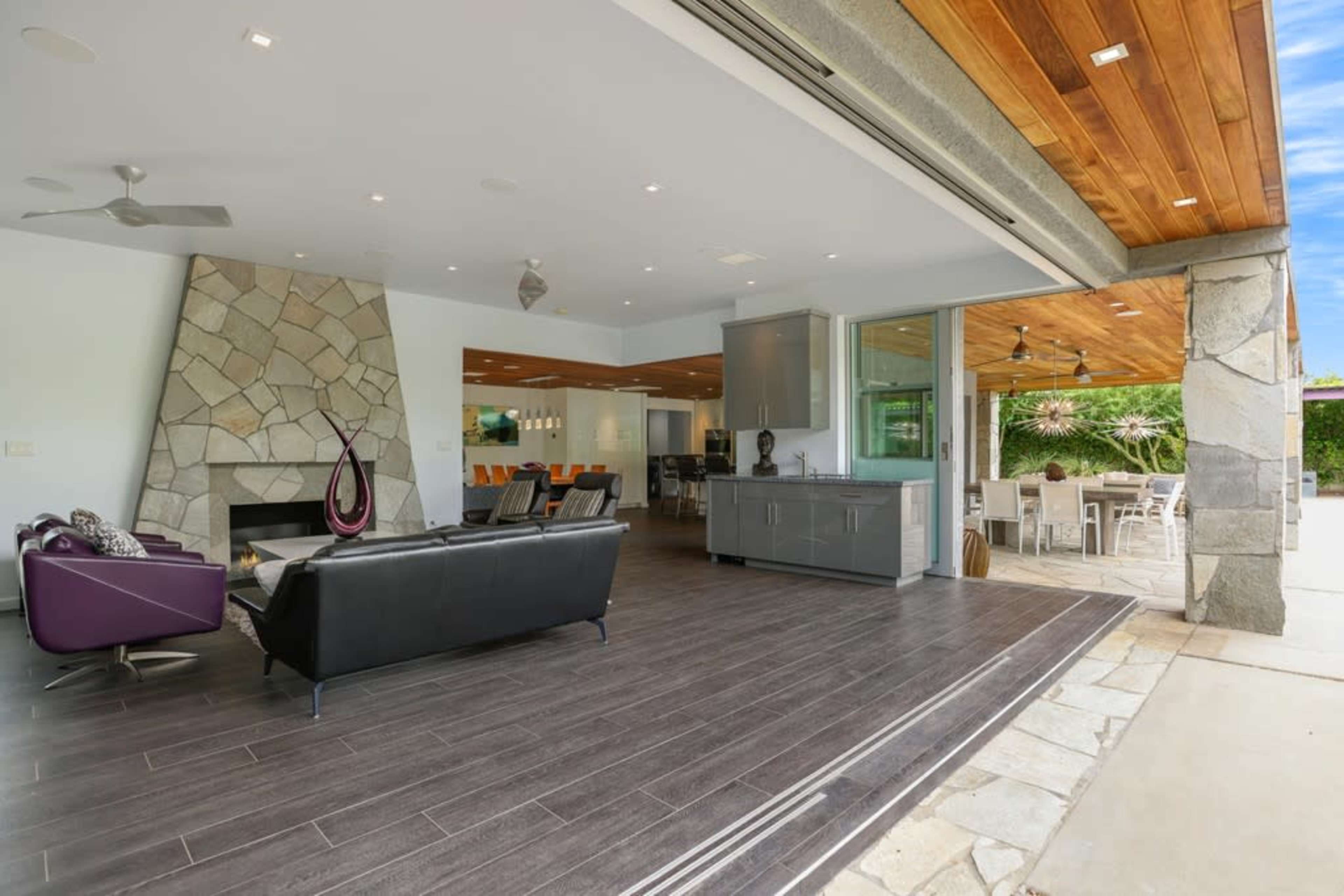 Designed by John Porter Clark and Albert Frey. Paparazzi-proof mini-estate with pool Image in Tahquitz River Estates, Palm Springs, CA