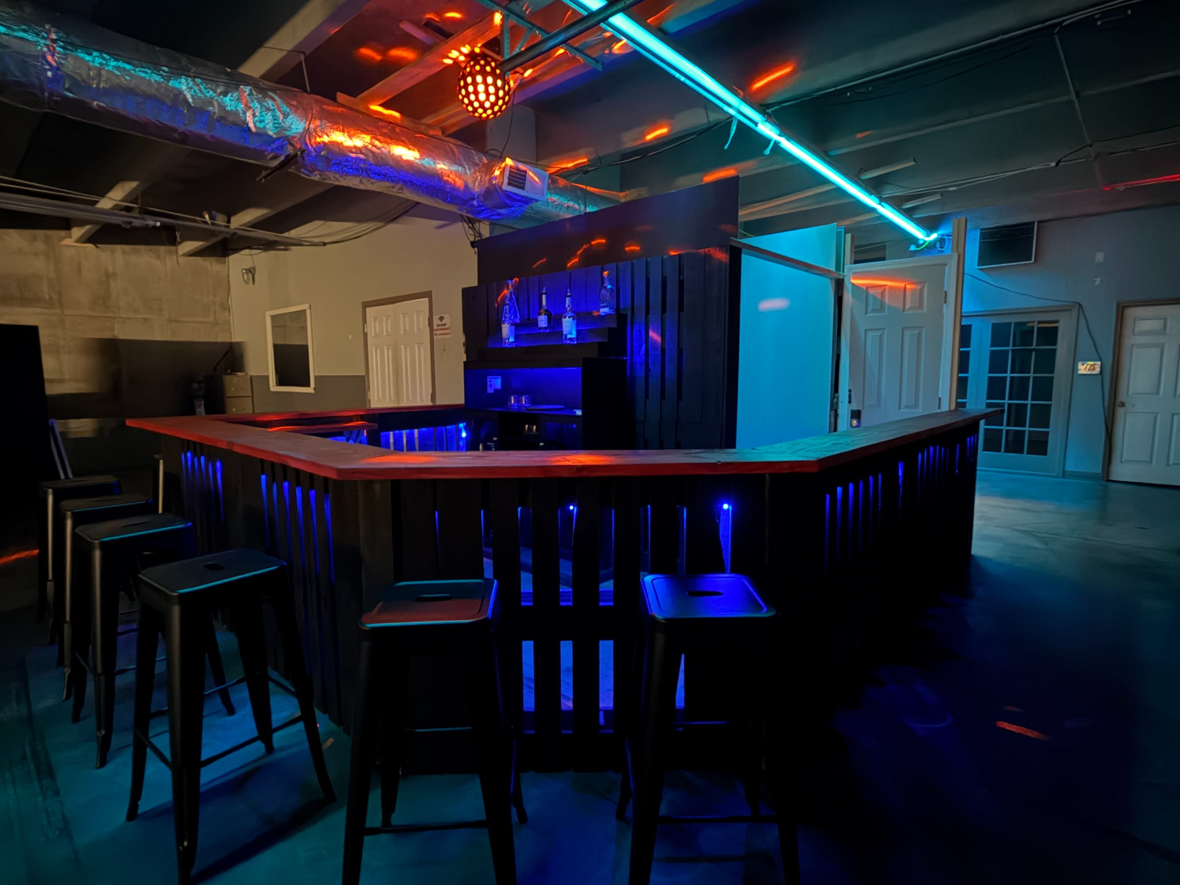 LED LACED BAR WITH DISCO BALL Image in Chamblee, chamblee, GA