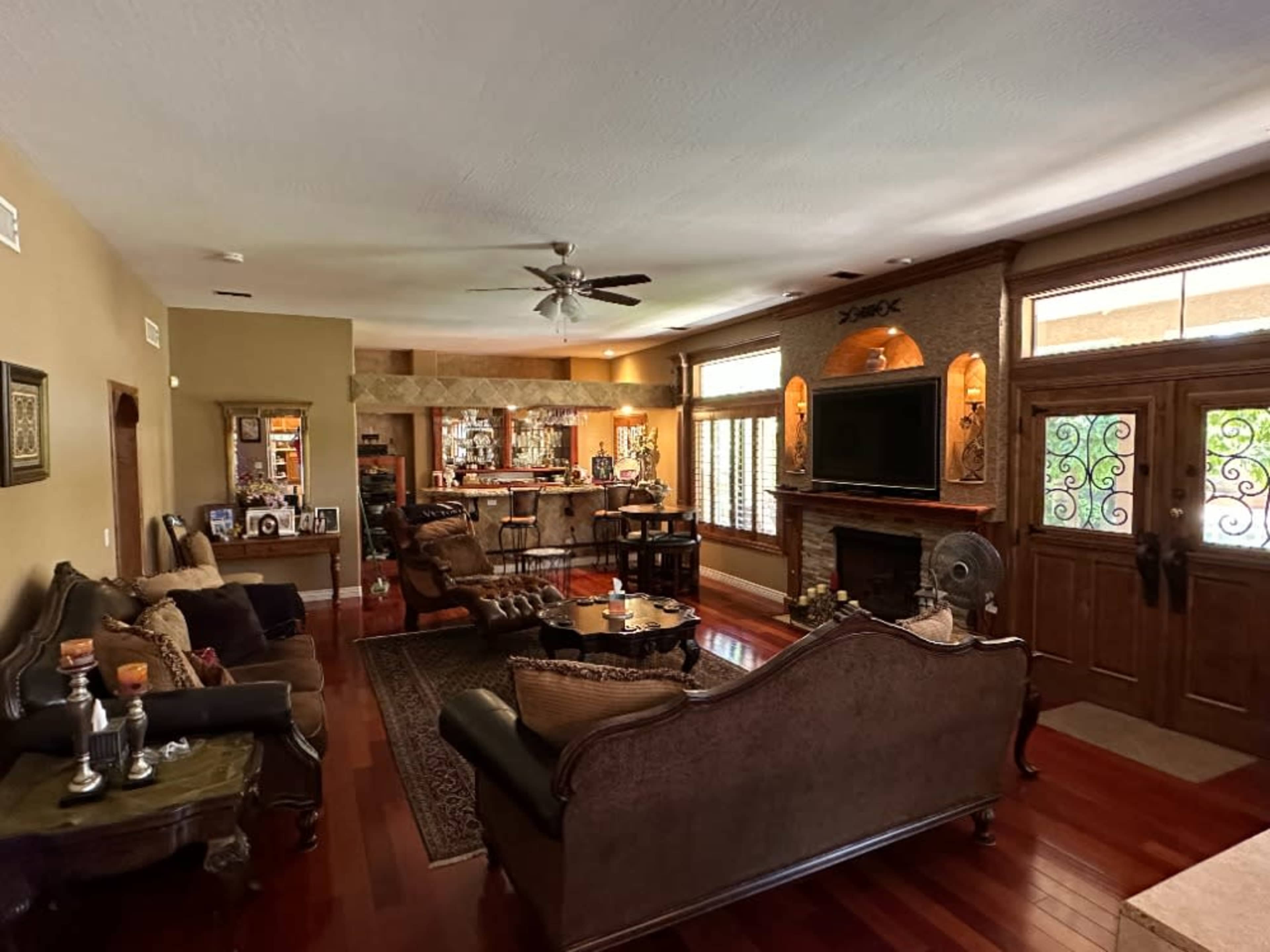 Living Room With Bar