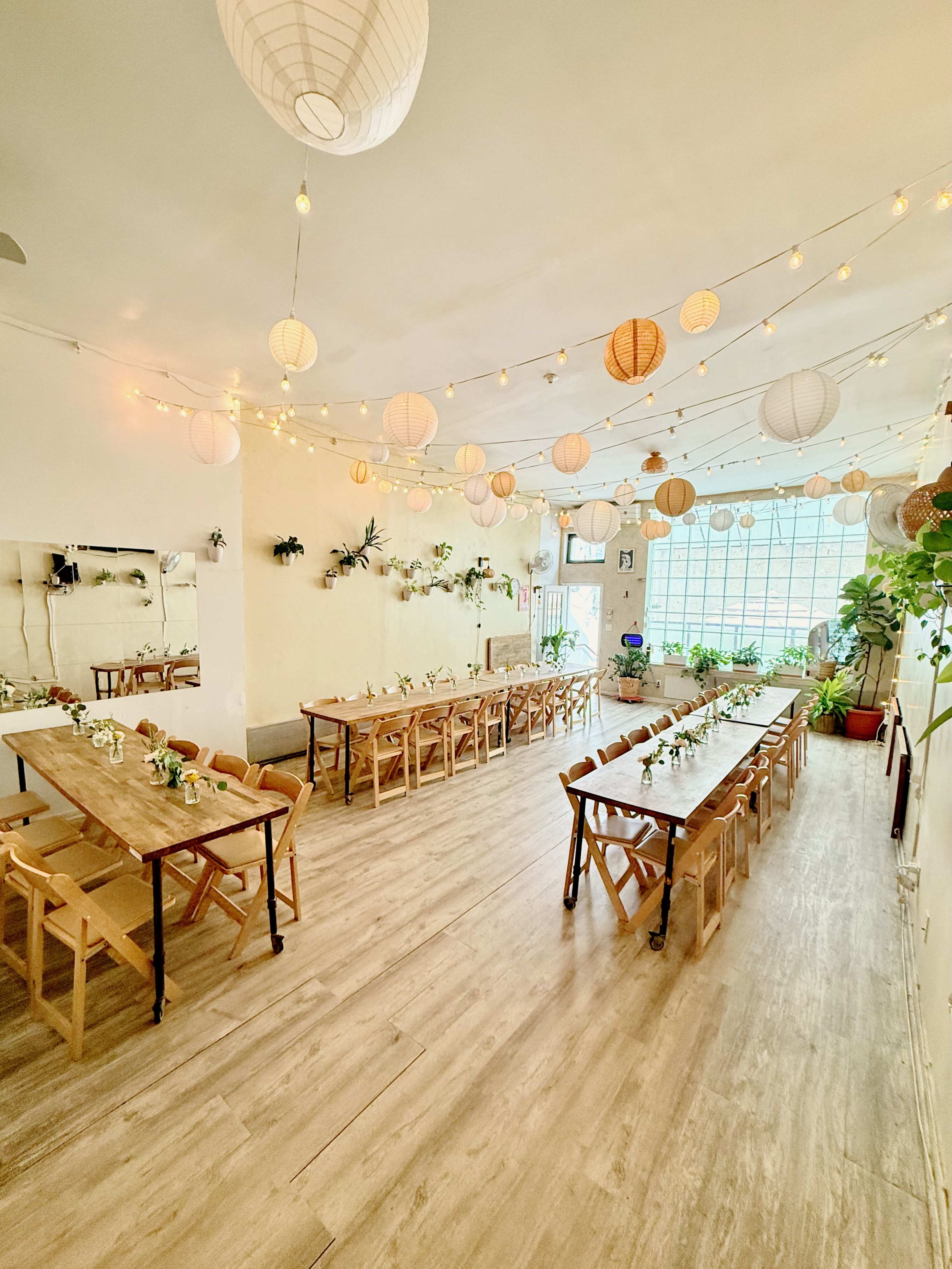 Spacious Two-Floor Event Venue with Private Garden Image in Williamsburg, Brooklyn, NY