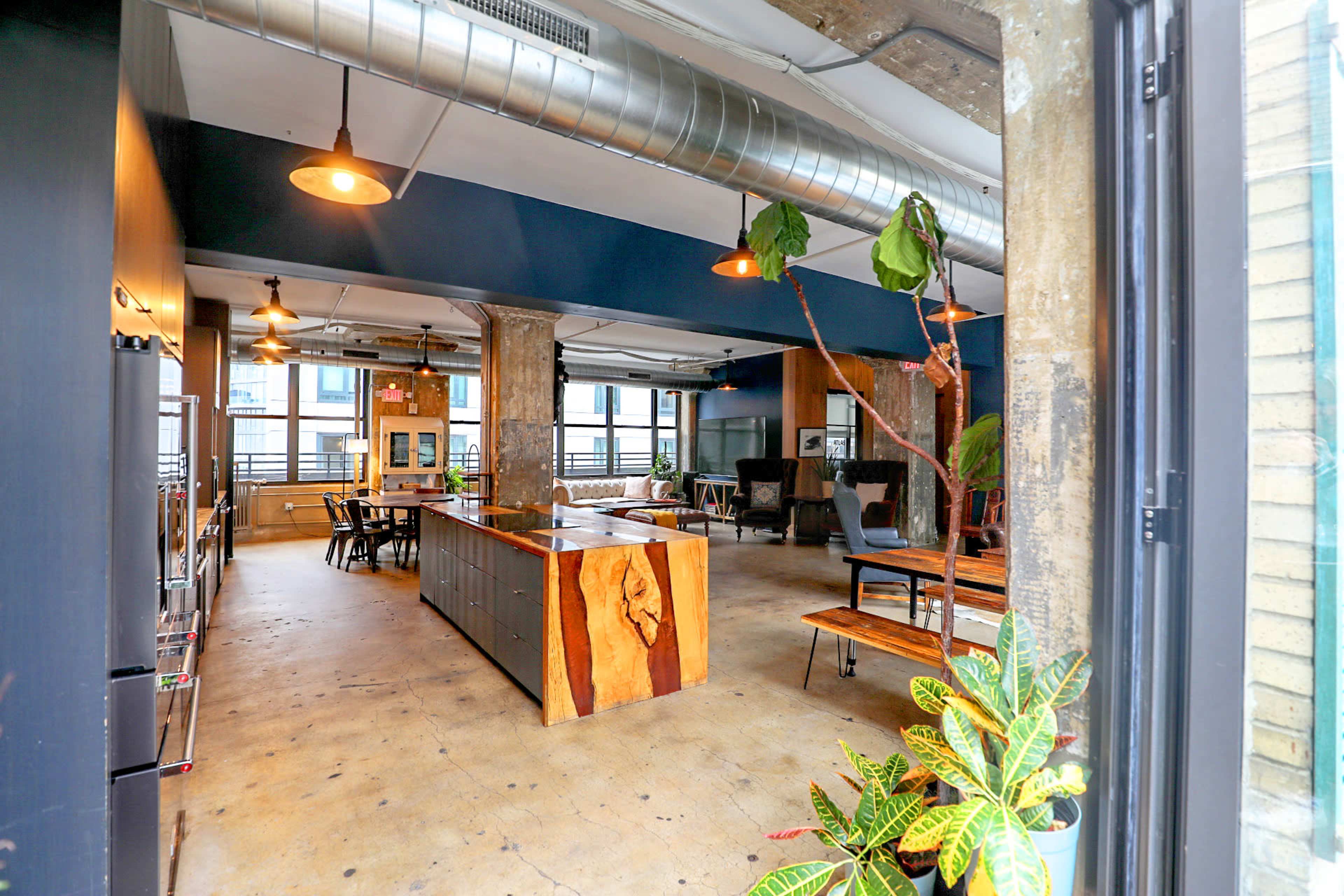 Professional Event Space *Private Outdoor Rooftop + Bar + Indoor lounge with Speak-Easy 'Living Room' Style + Chefs Kitchen Image in Midtown Manhattan, New York, NY