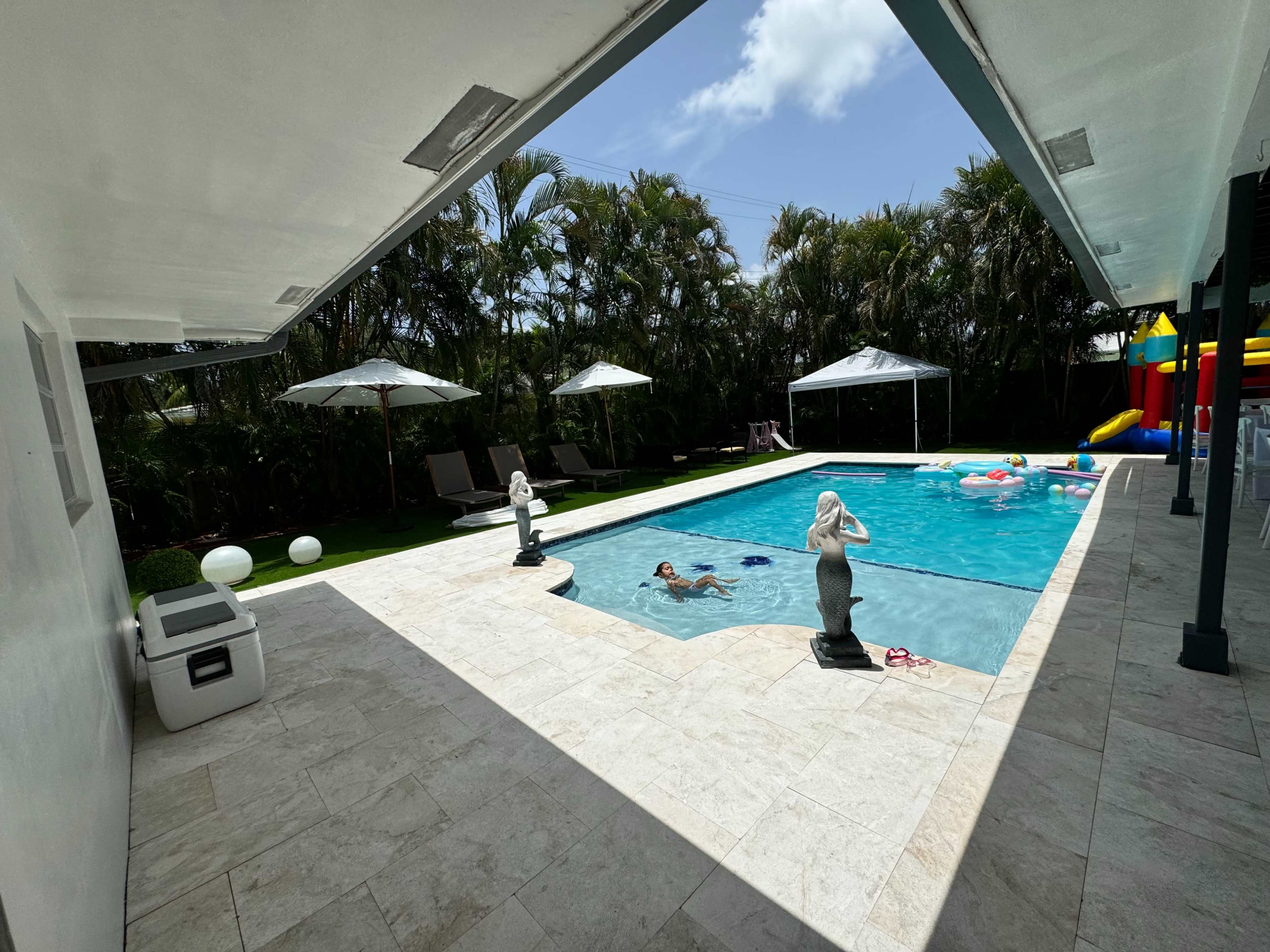 Backyard with pool Image in Plantation, Plantation, FL
