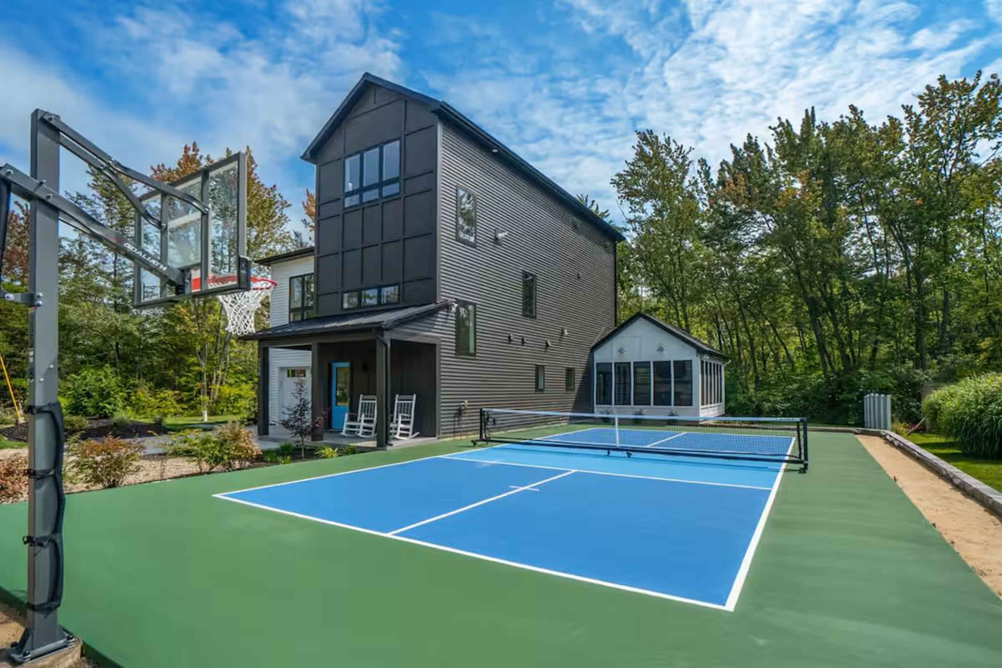 Beach home with pickleball court and pool Image in Casco Township, South Haven, MI