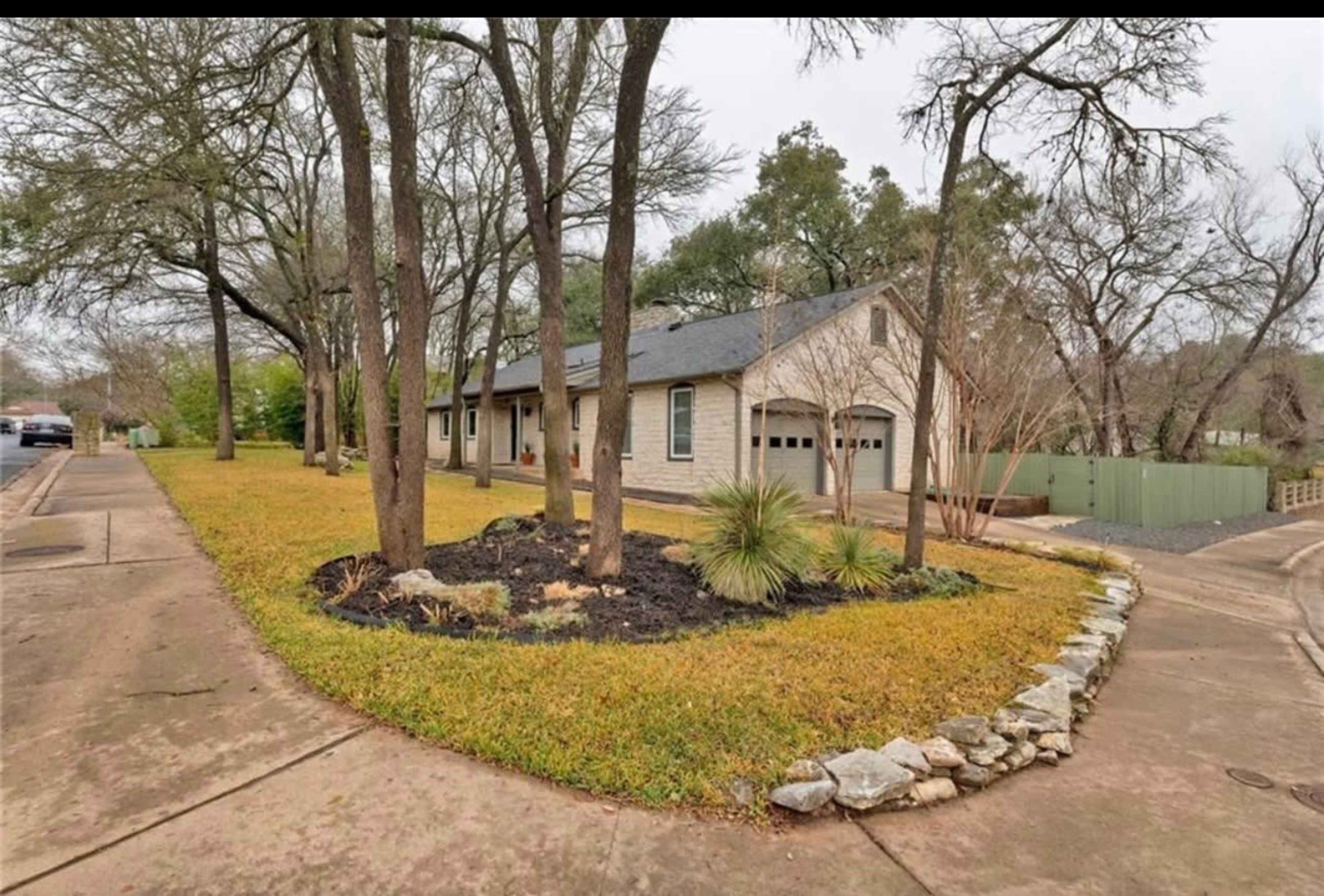 Limestone French Country-Style Home, Corner Lot Family Home - Creek, Custom Kitchen, Huge Yard Image in Hunter Oaks, Austin, TX