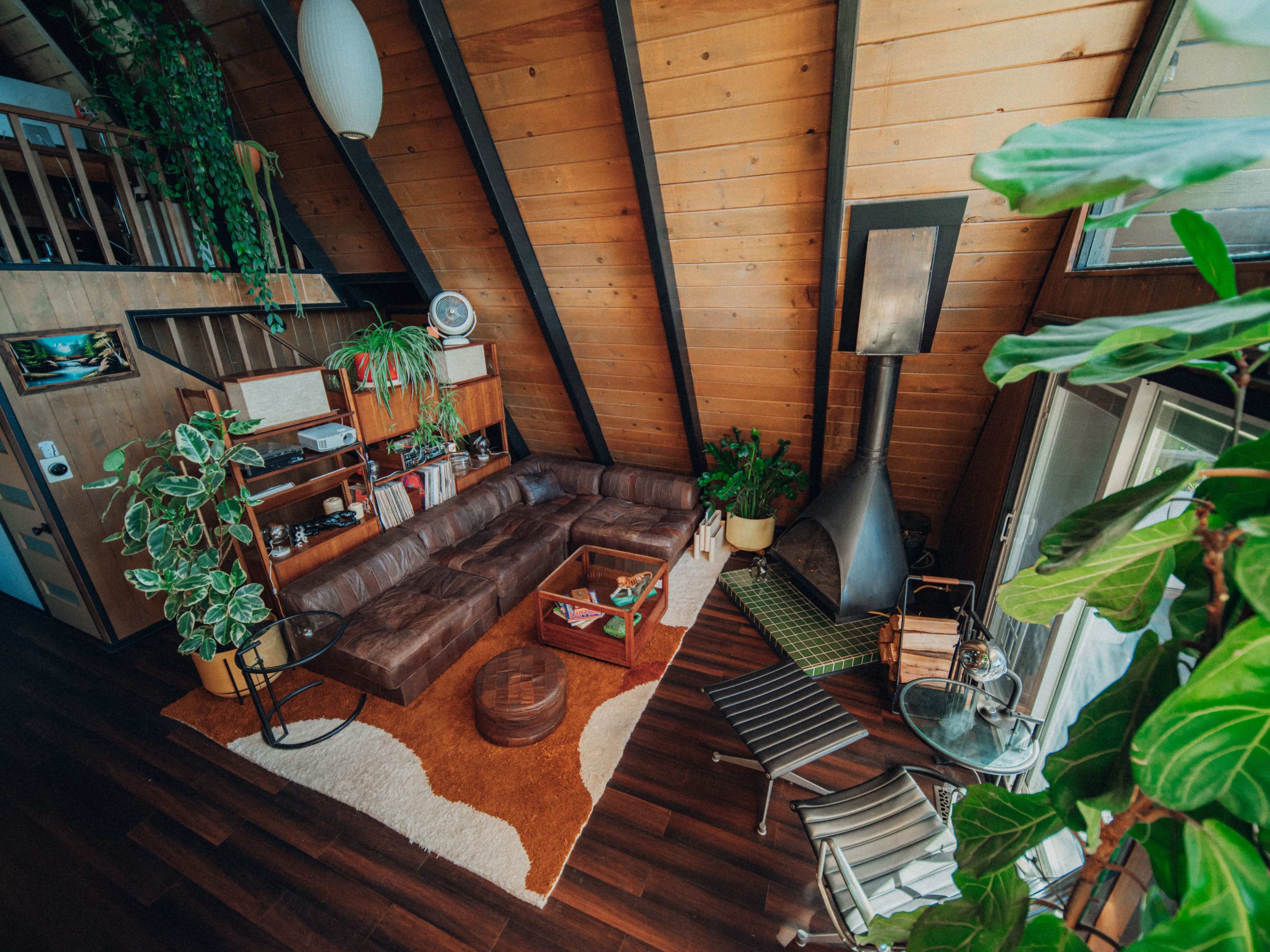 Mid-Century Mountain A-Frame with Valley View Image in Lake Arrowhead, Lake Arrowhead, CA