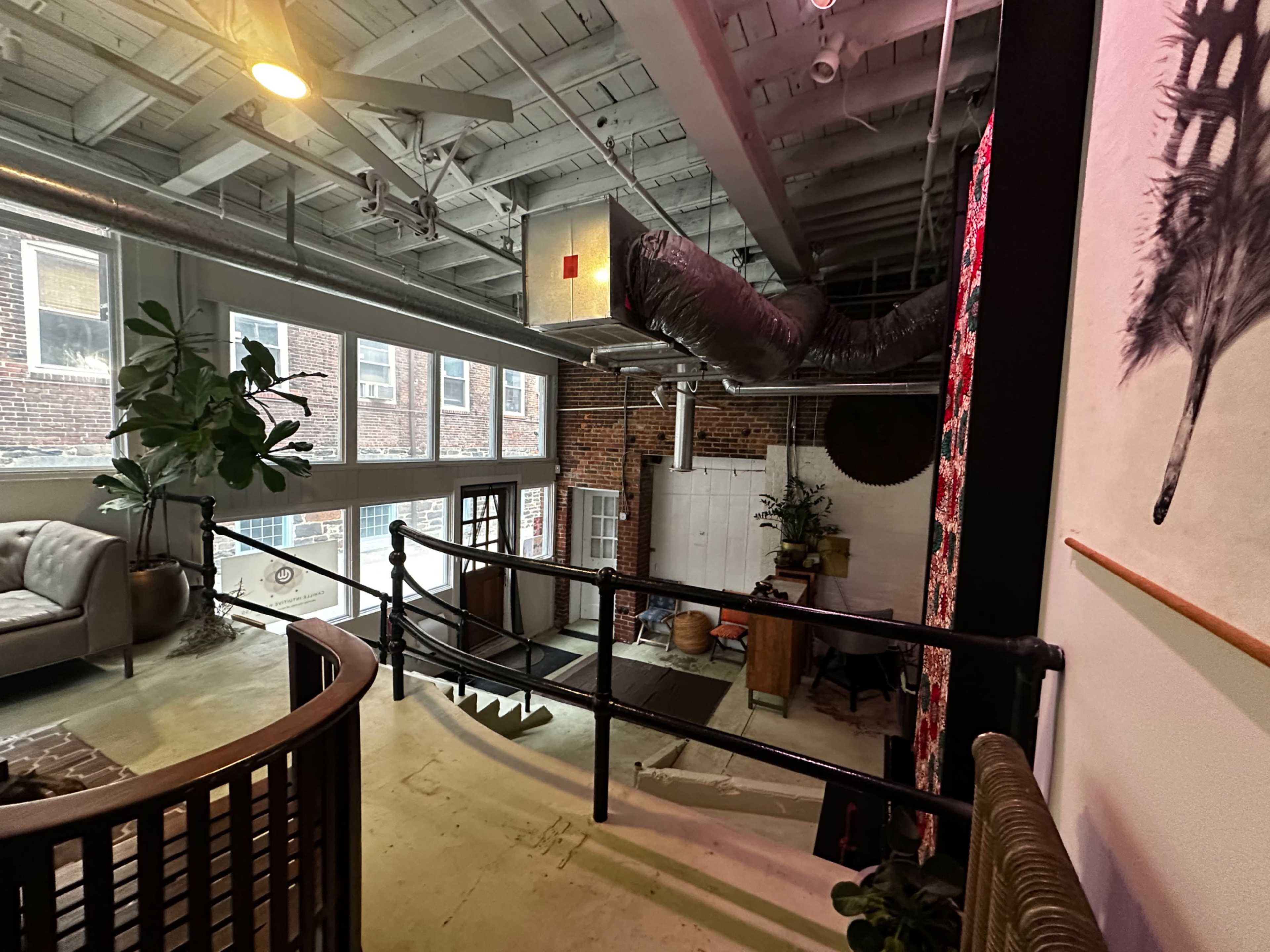 A stunningly warm & light filled industrial space in a novel location. Image in Hampden, Baltimore, MD