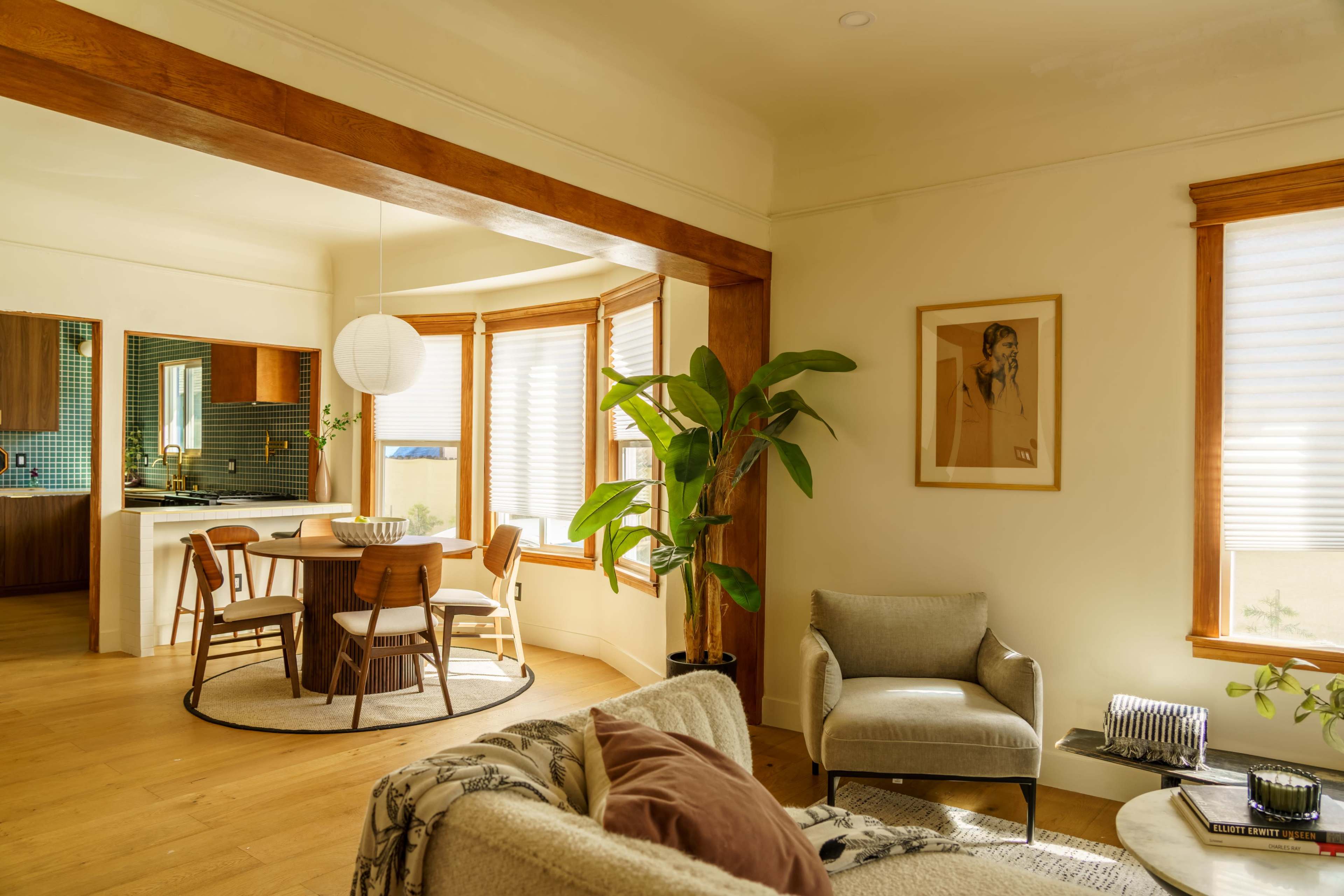 Suburban city, Craftsman home, modern interior Image in Northeast Los Angeles, Los Angeles, CA