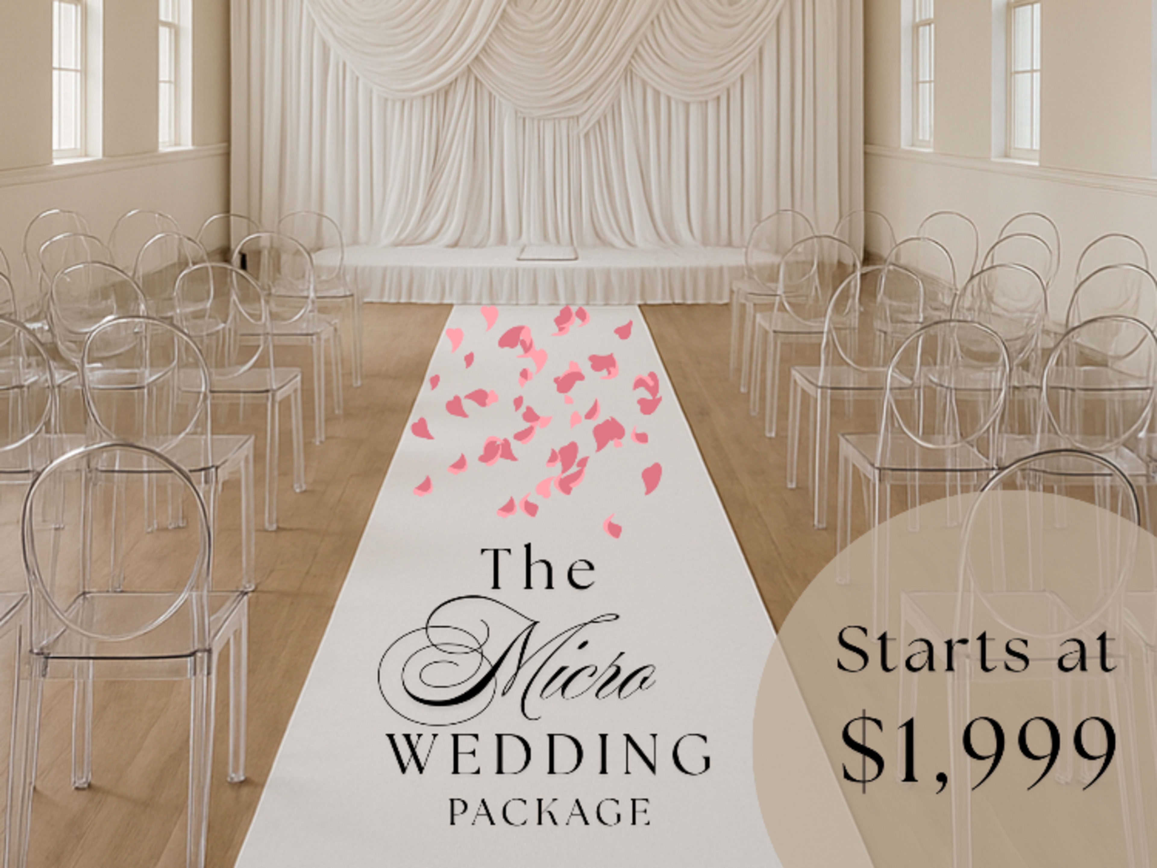 Tier 1 - Micro Wedding Package