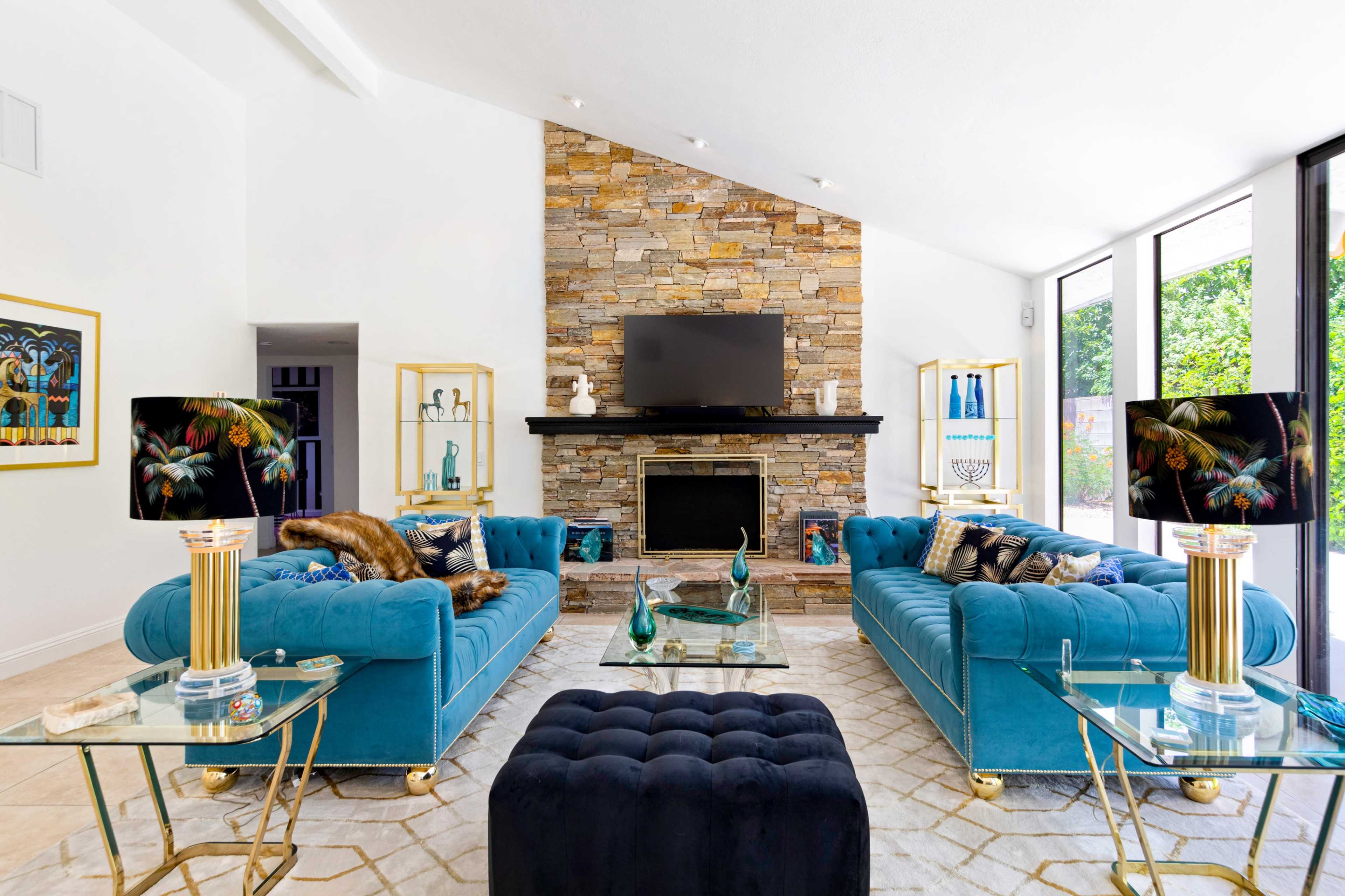 Chateau Palomino: Bright and colorful glam Palm Springs residence Image in , Palm Springs, CA