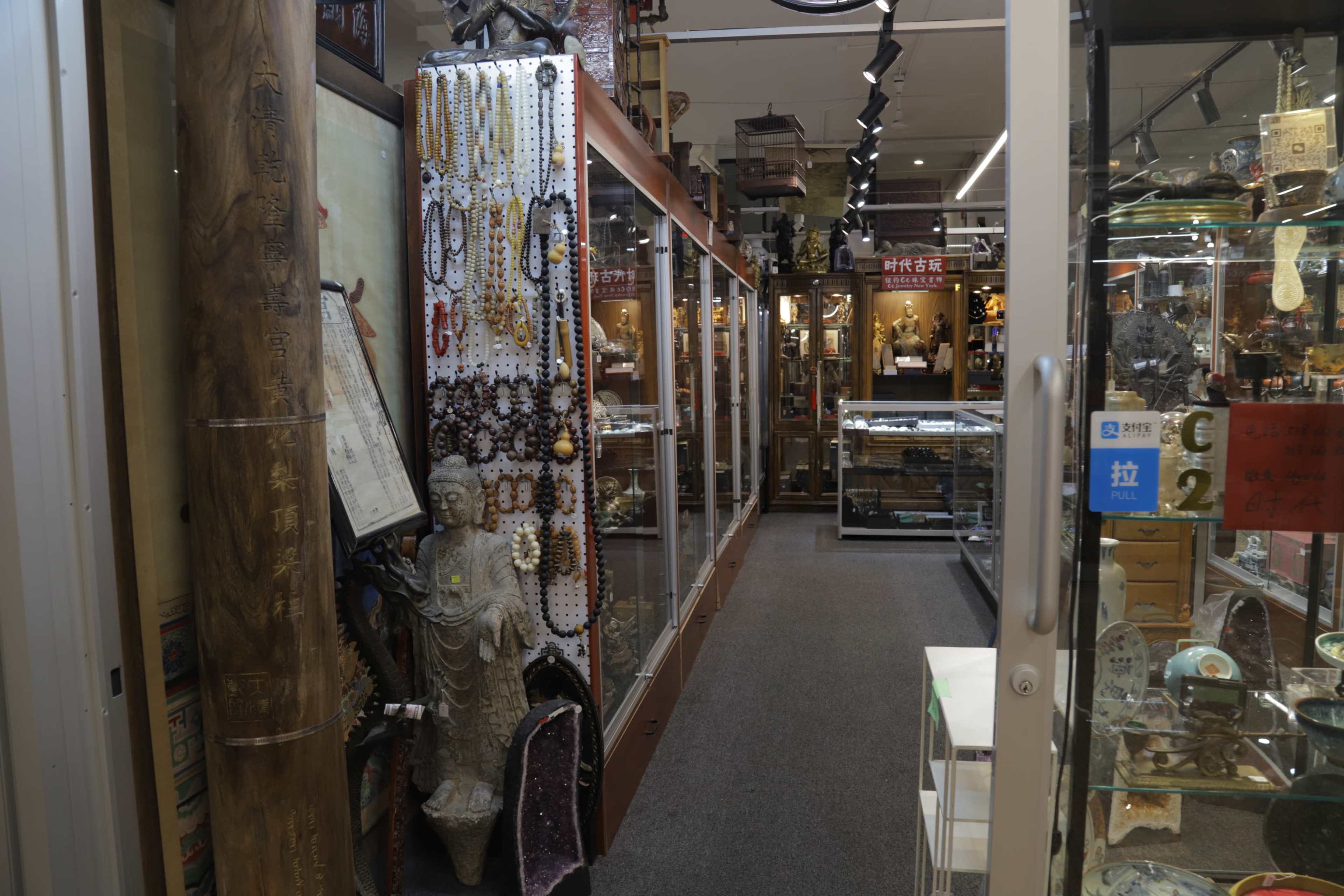 Glass-Enclosed Antique Showcase Space Image in Flushing, Flushing, NY