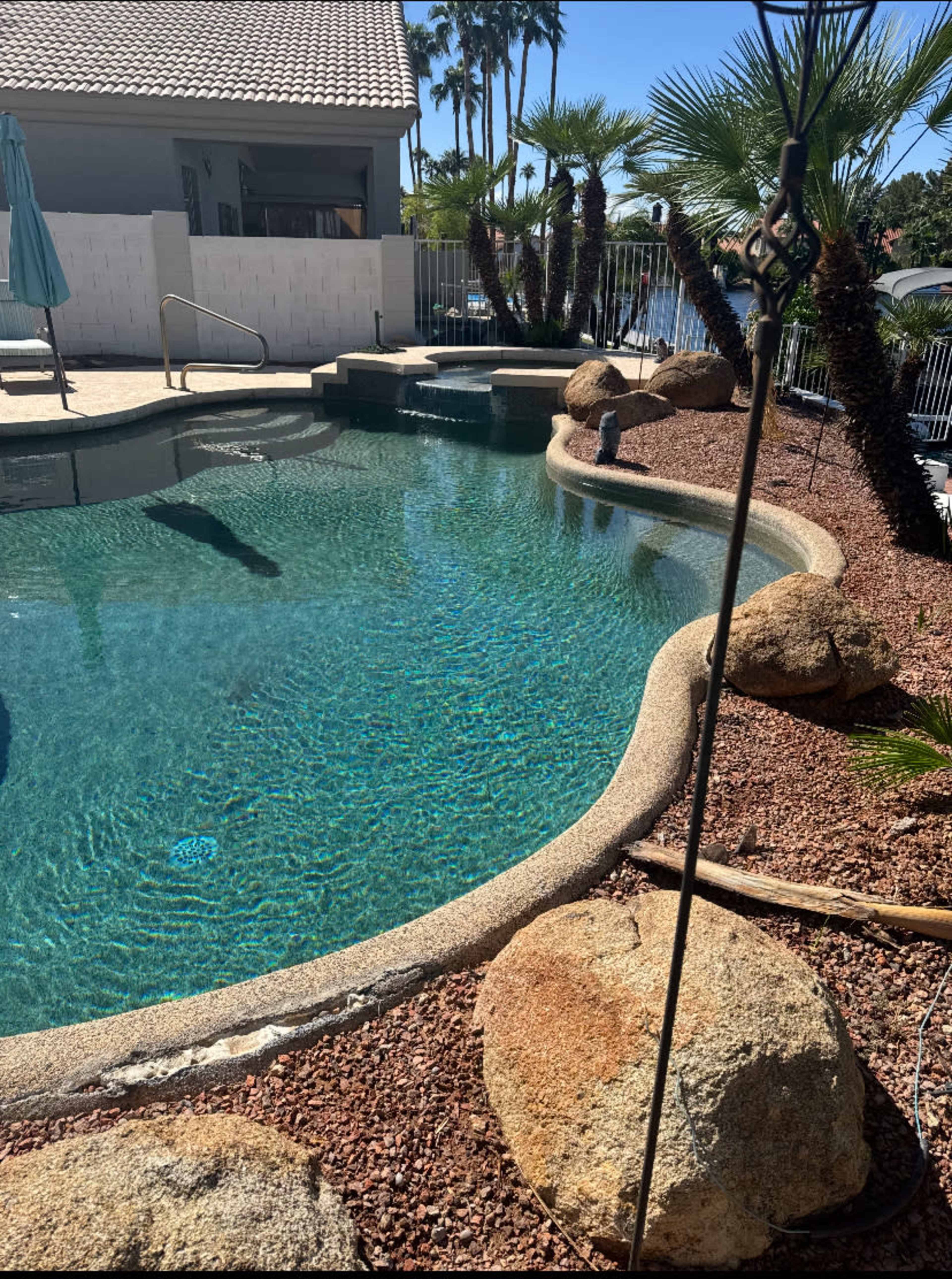 Oasis, Palm Trees, Swimming Pool, Lakefront Retreat Setting.. Image in The Islands, Gilbert, AZ