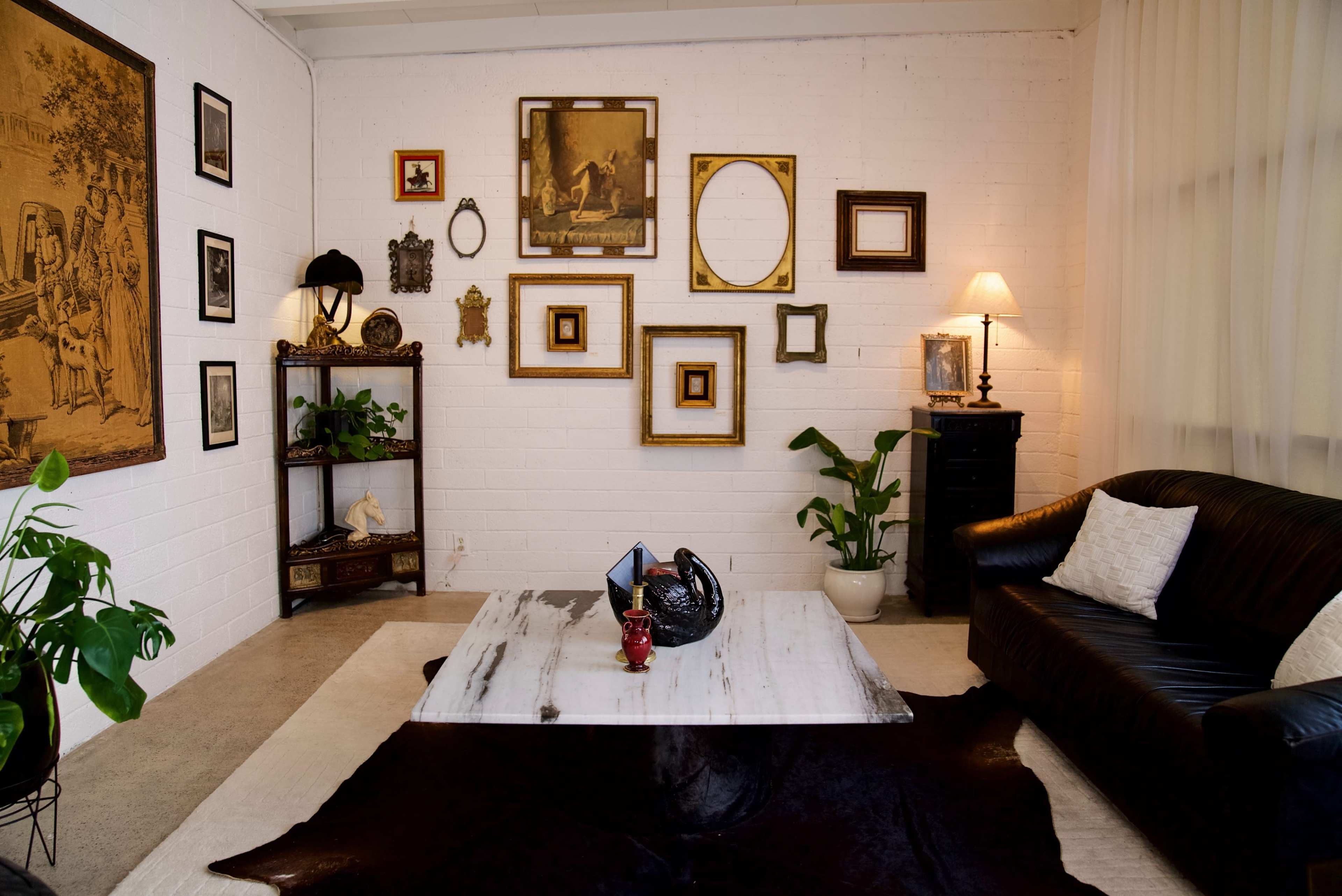 White Brick Studio with Antique Charm Image in Costa Mesa, Costa Mesa, CA