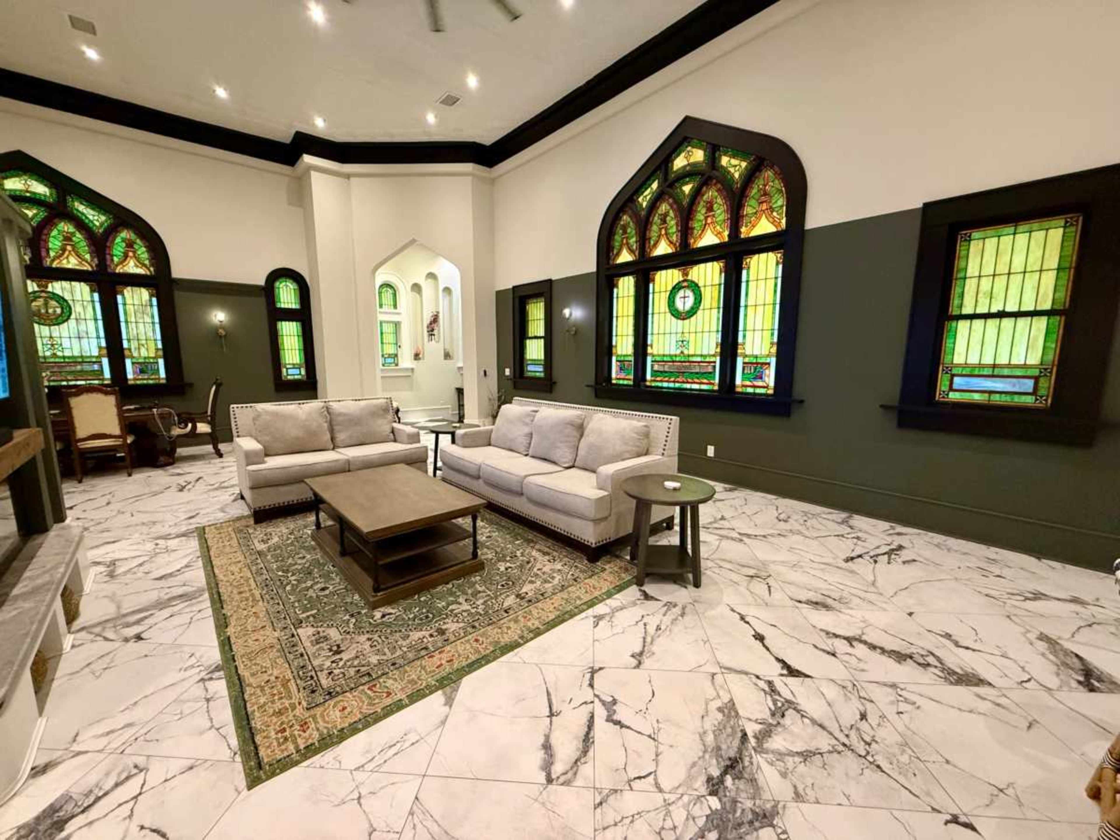 Restored 1900s Presbyterian church turned Luxurious Hom - 17 Original Stained Glass Windows Image in Tarpon Springs, Tarpon Springs, FL