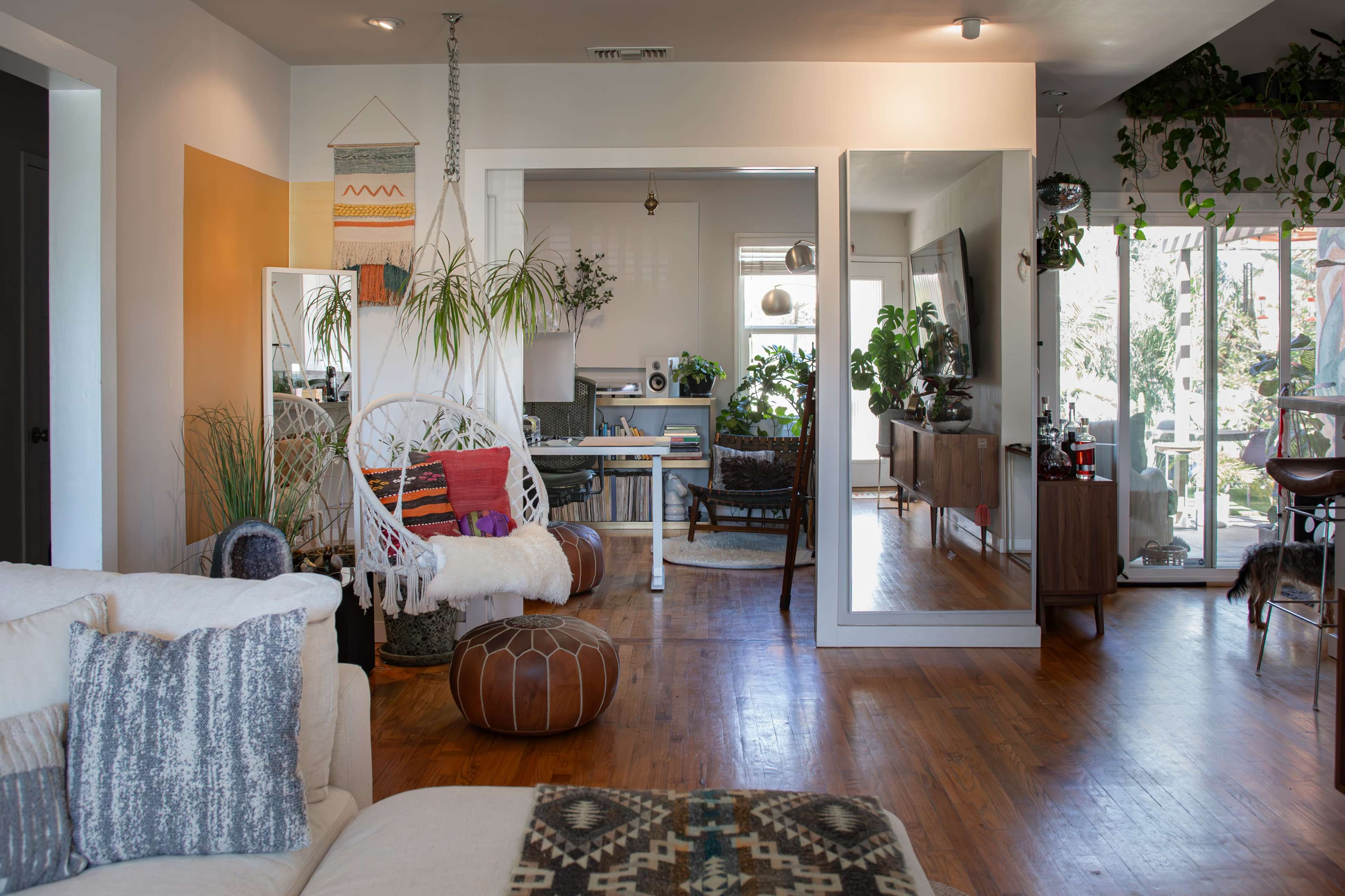 Aesthetic house with private deck and plant filled garden. Image in City Heights, San Diego, CA
