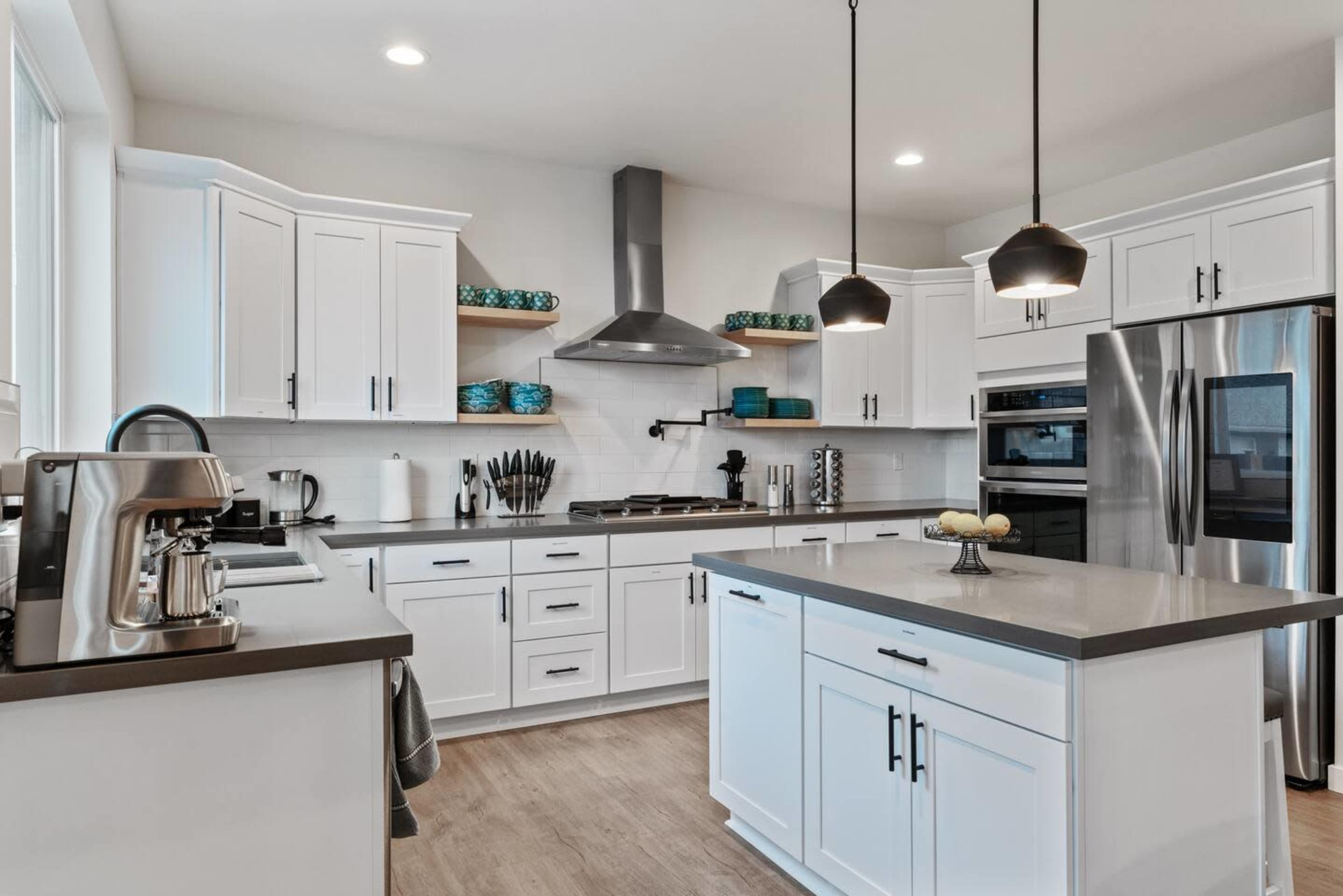 Modern Luxurious Large home with water views, large deck, bbq grill, firepit, gameroom, lots of yard space Image in Camano, Camano Island, WA