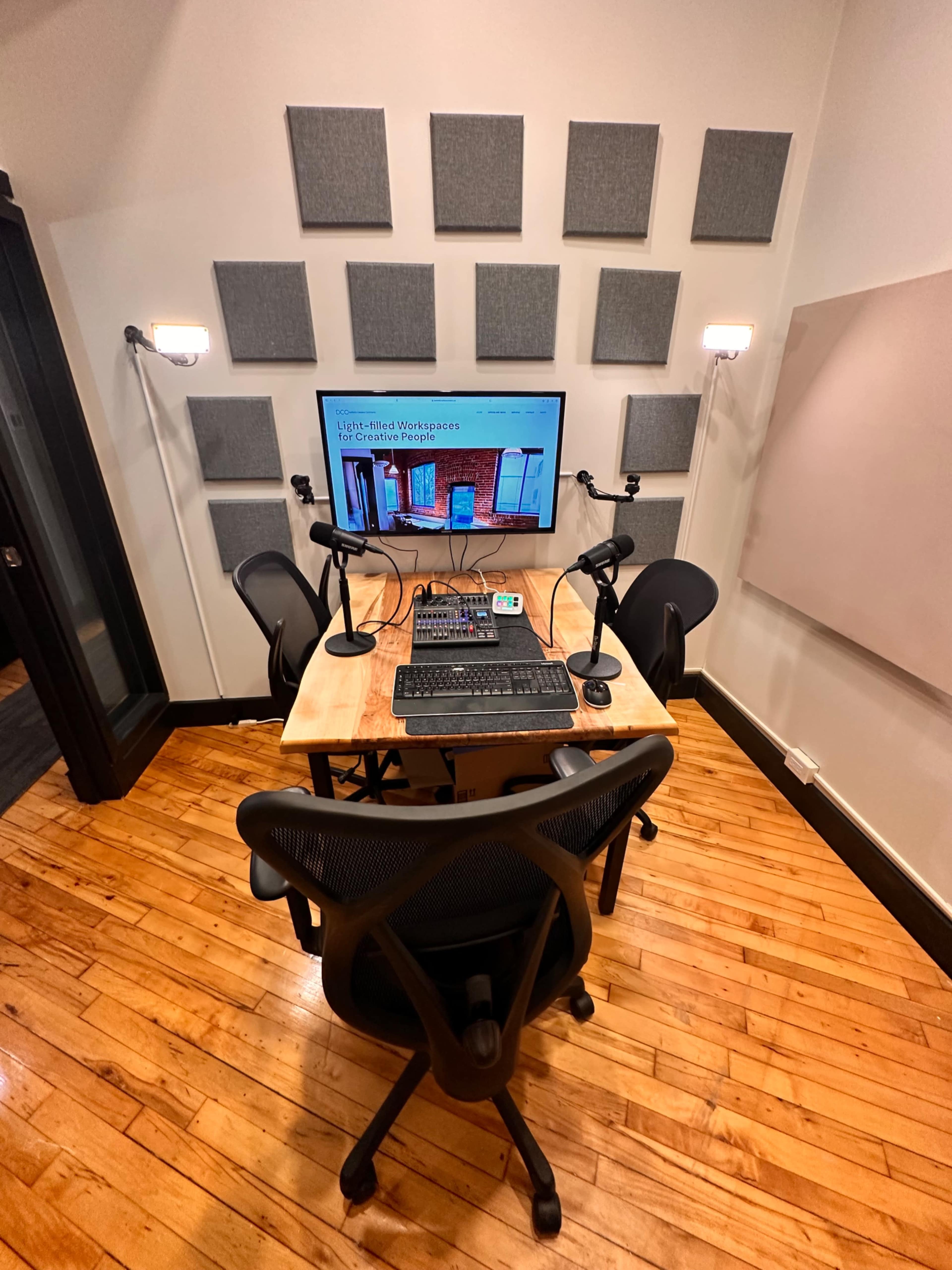 Podcast Studio in Beautiful, Light Filled Coworking Space Image in North Riverdale, Toronto, ON